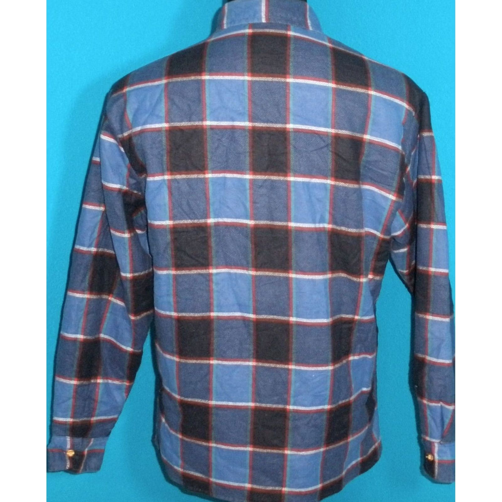 McGregor McGregor Bagpiper Button-Up Plaid Flannel Shirt Mens Medium Multicolor Long Sleeve Quilted Lined Casual Workwear Travel Fall Spring Winter Size US M / EU 48-50 / 2 - 3 Thumbnail