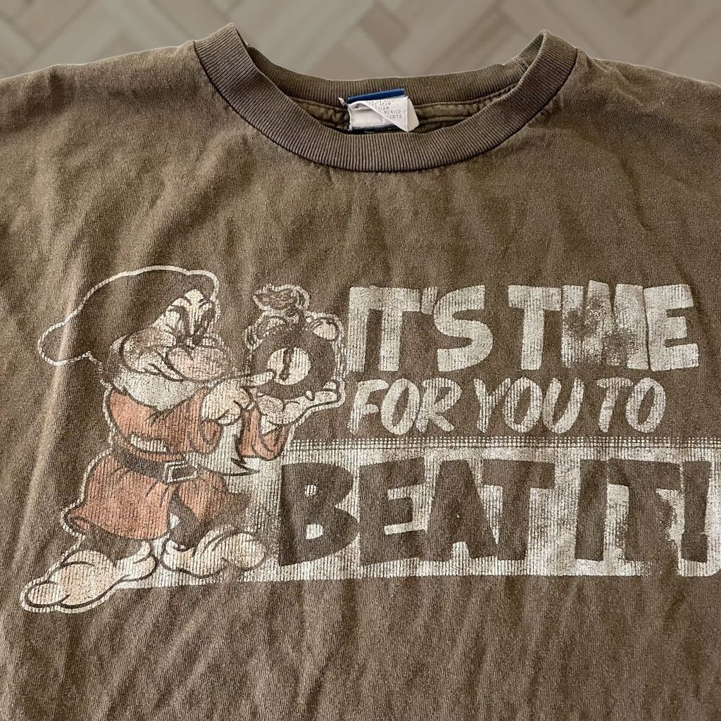 Disney VINTAGE Disney Dopey It's Time For You To Beat It Short Sleeve T Shirt Men M Brown Size US M / EU 48-50 / 2 - 1 Thumbnail