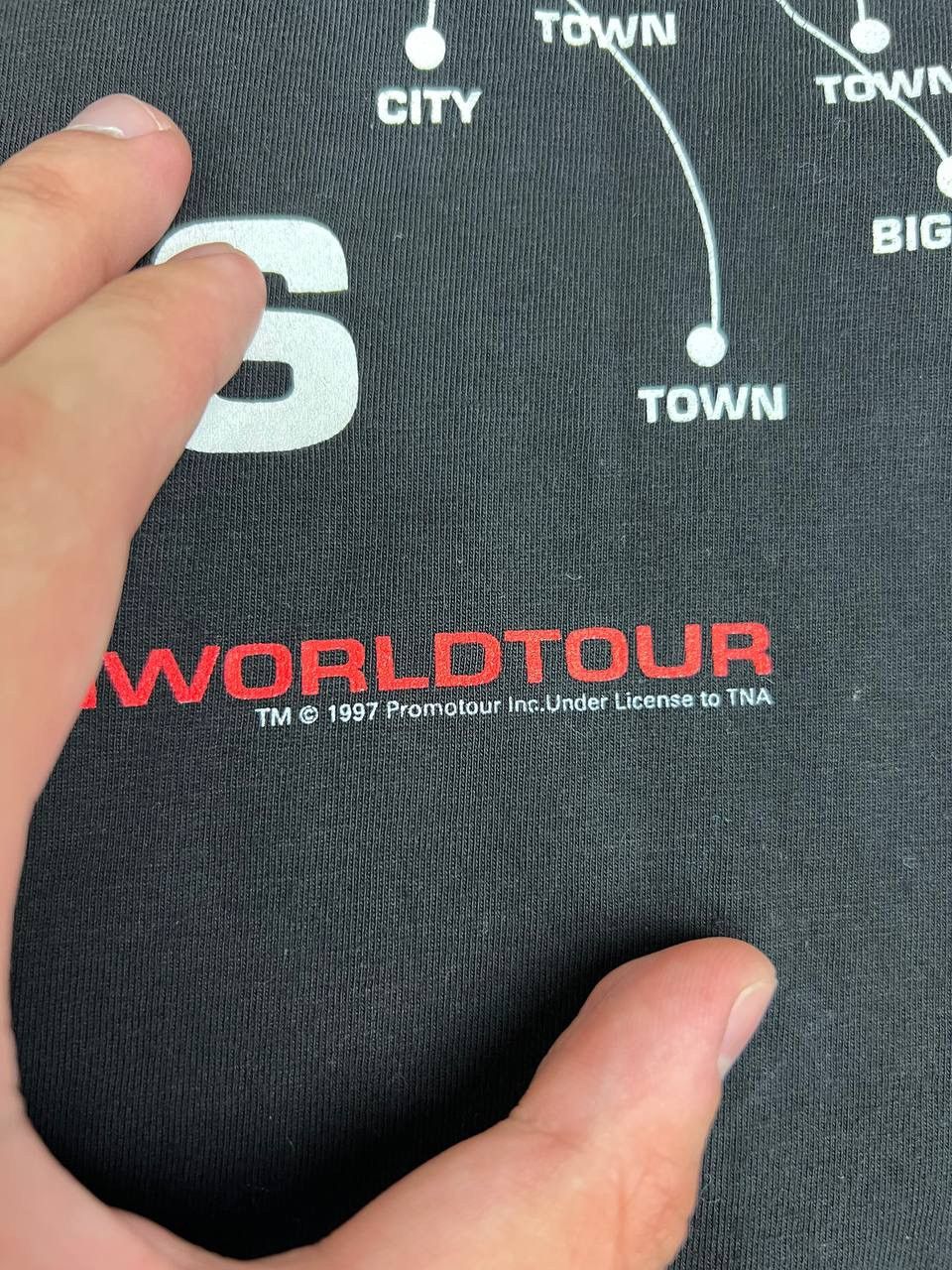 The Rolling Stones Vintage 1997 The Rolling Stones T shirt World Tour Size US XL / EU 56 / 4 - 12 Thumbnail
