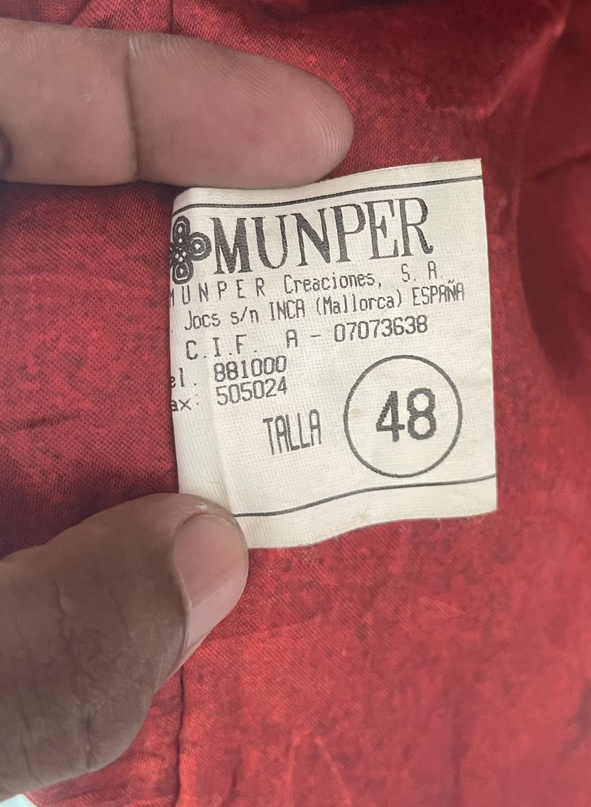 Vintage MUNPER LEATHER JACKET SPAIN Size US L / EU 52-54 / 3 - 7 Thumbnail