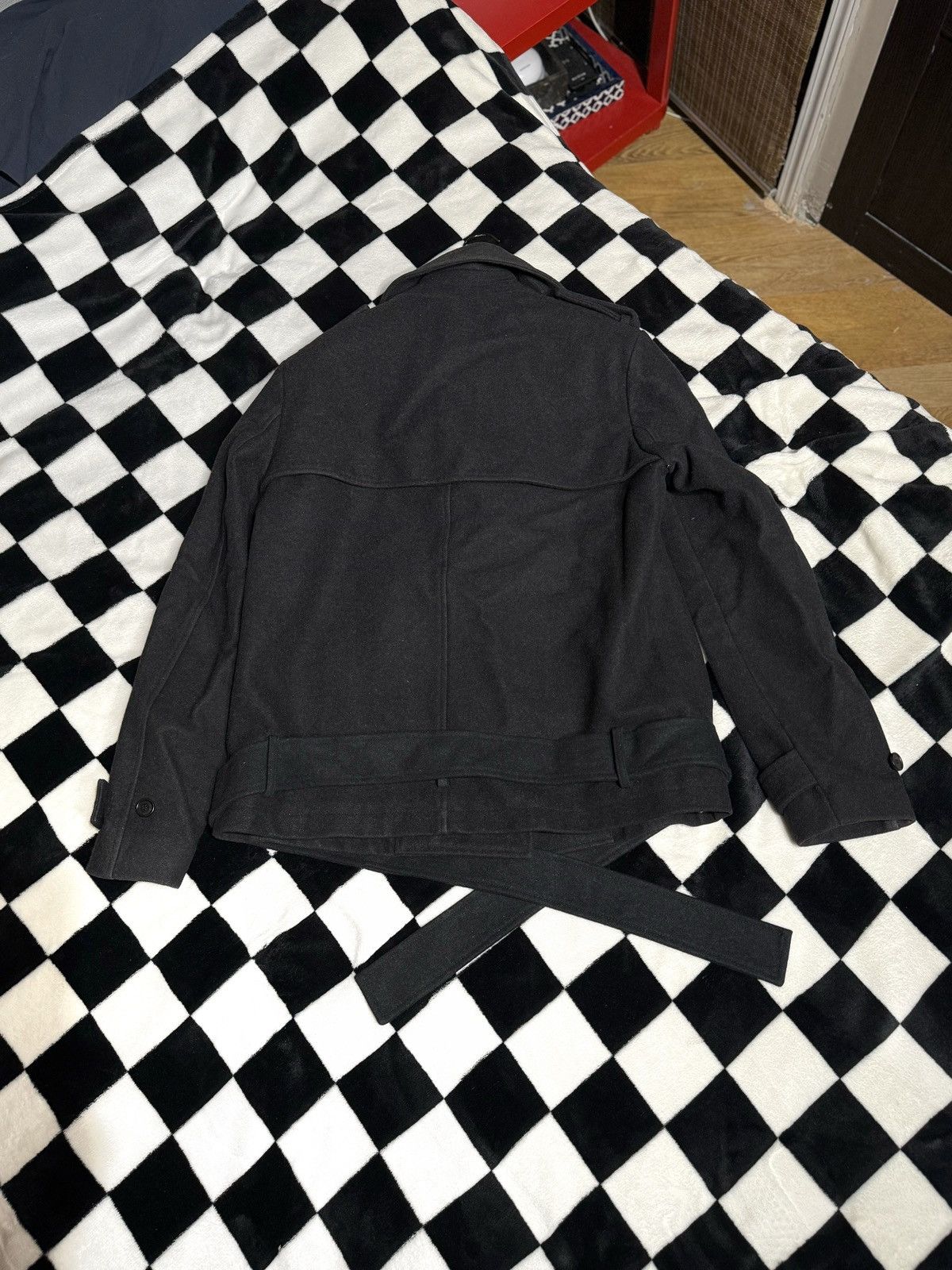 Kris Van Assche HEAVY PEACOAT CHARCOAL GRAY JACKET COAT Size US M / EU 48-50 / 2 - 2 Thumbnail
