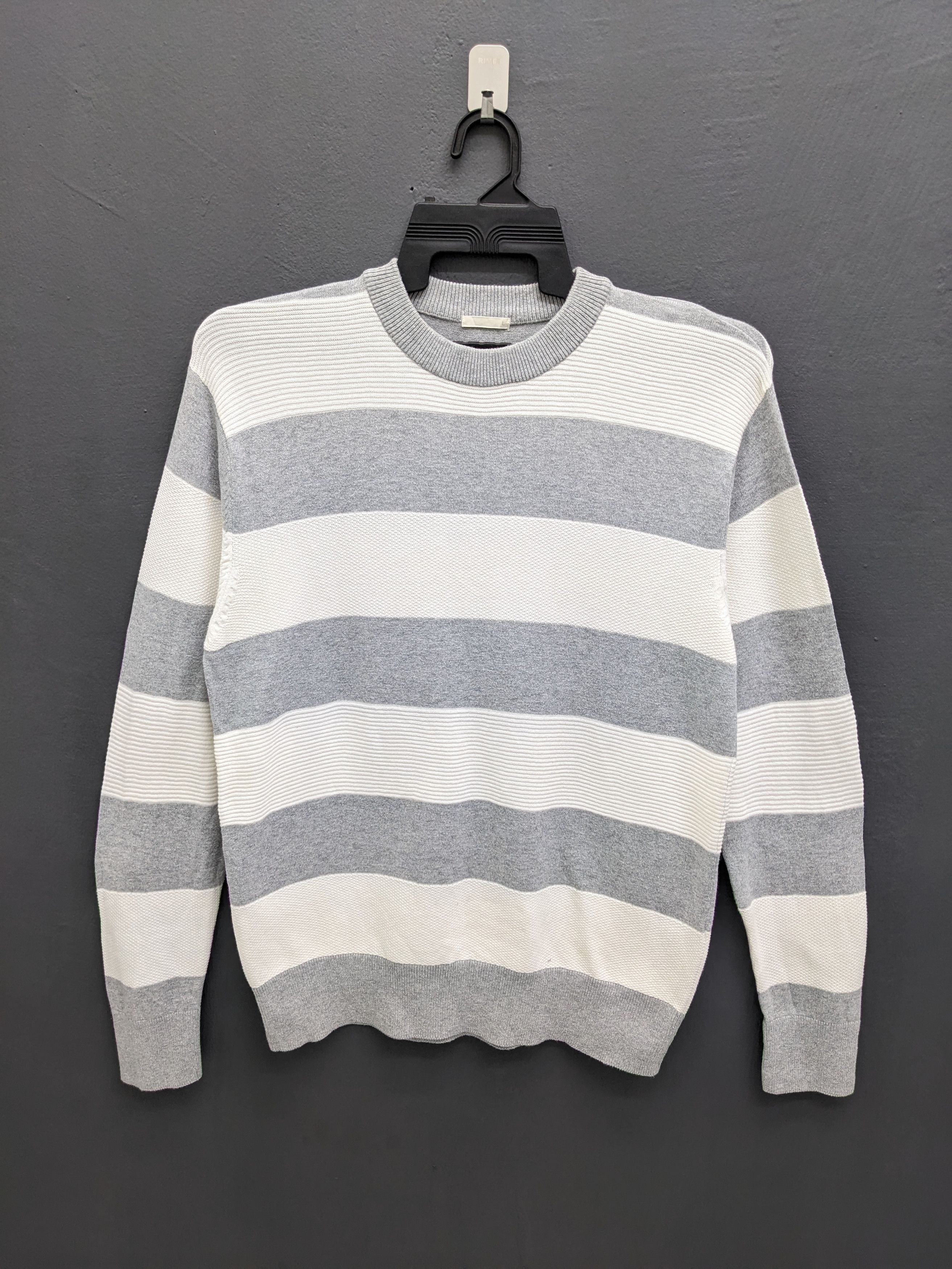 GU Japanese Brand GU Horizontal Striped Crewneck Size US L / EU 52-54 / 3 - 2 Thumbnail
