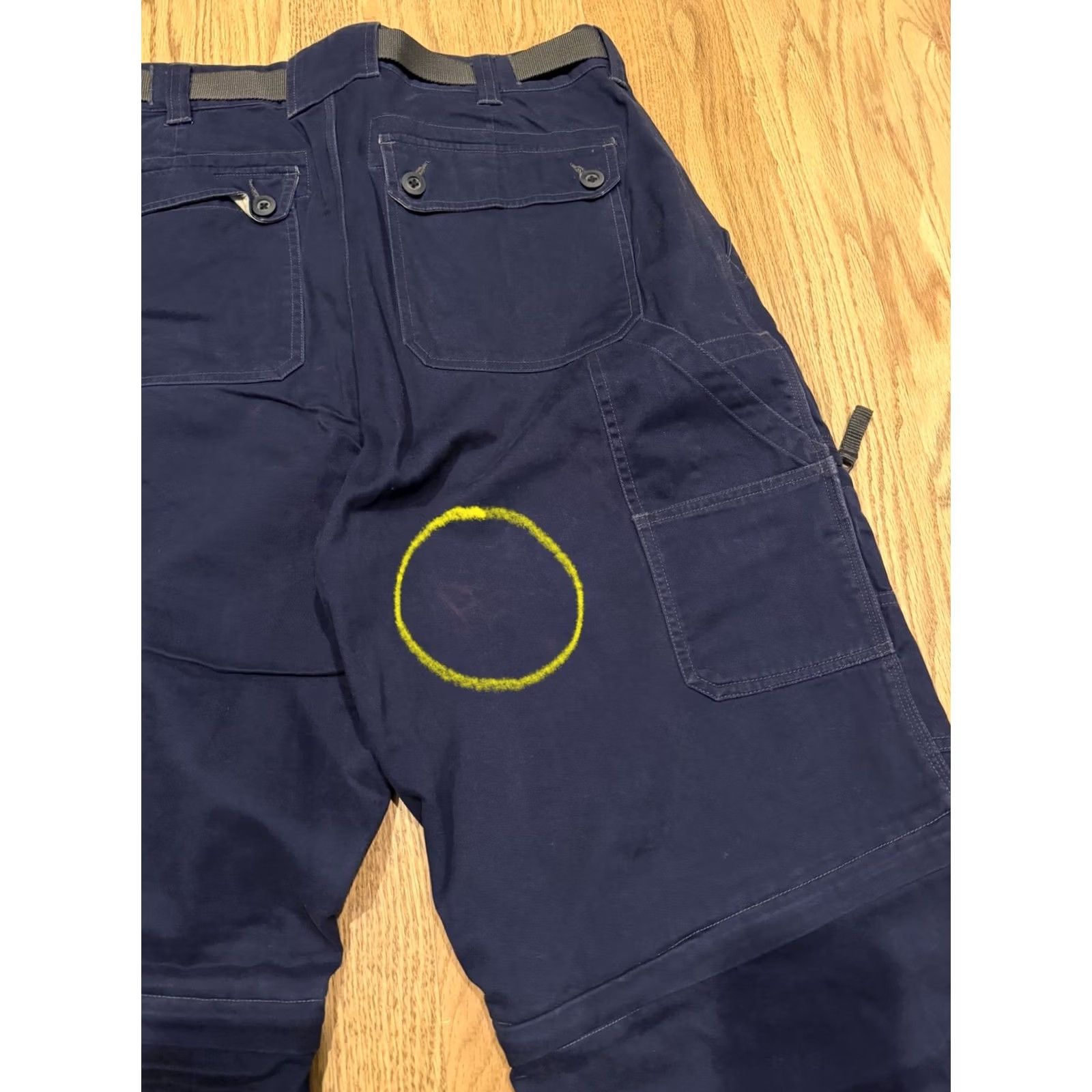 Vintage No Boundaries Pants Mens 34 Cargo Convertible Men 34x30 Fits 32x28 Navy Belted Vtg Size US 34 / EU 50 - 4 Thumbnail