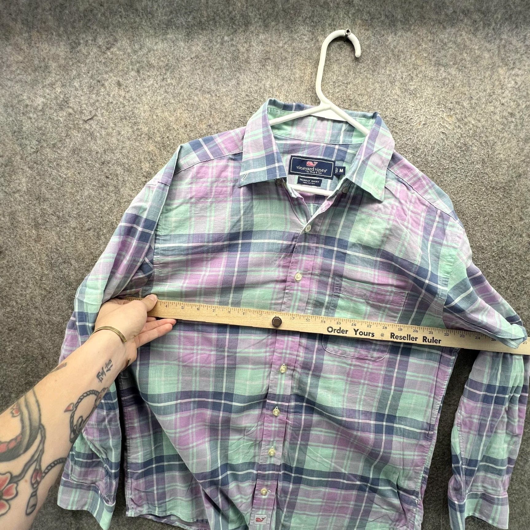 Vineyard Vines Vineyard Vines Shirt Mens M Plaid Murray Long Sleeve Button Front Size US M / EU 48-50 / 2 - 6 Thumbnail