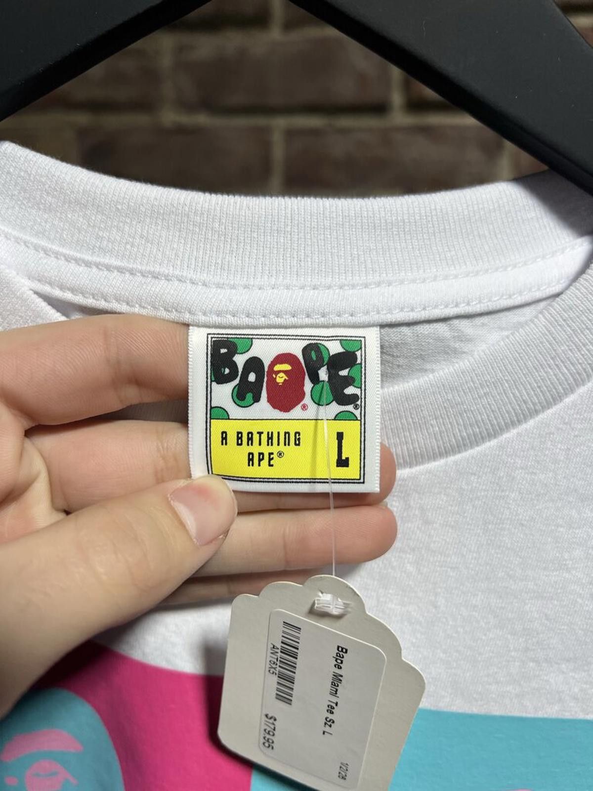 Bape Bape Miami Tee Sz. L Size ONE SIZE - 4 Thumbnail