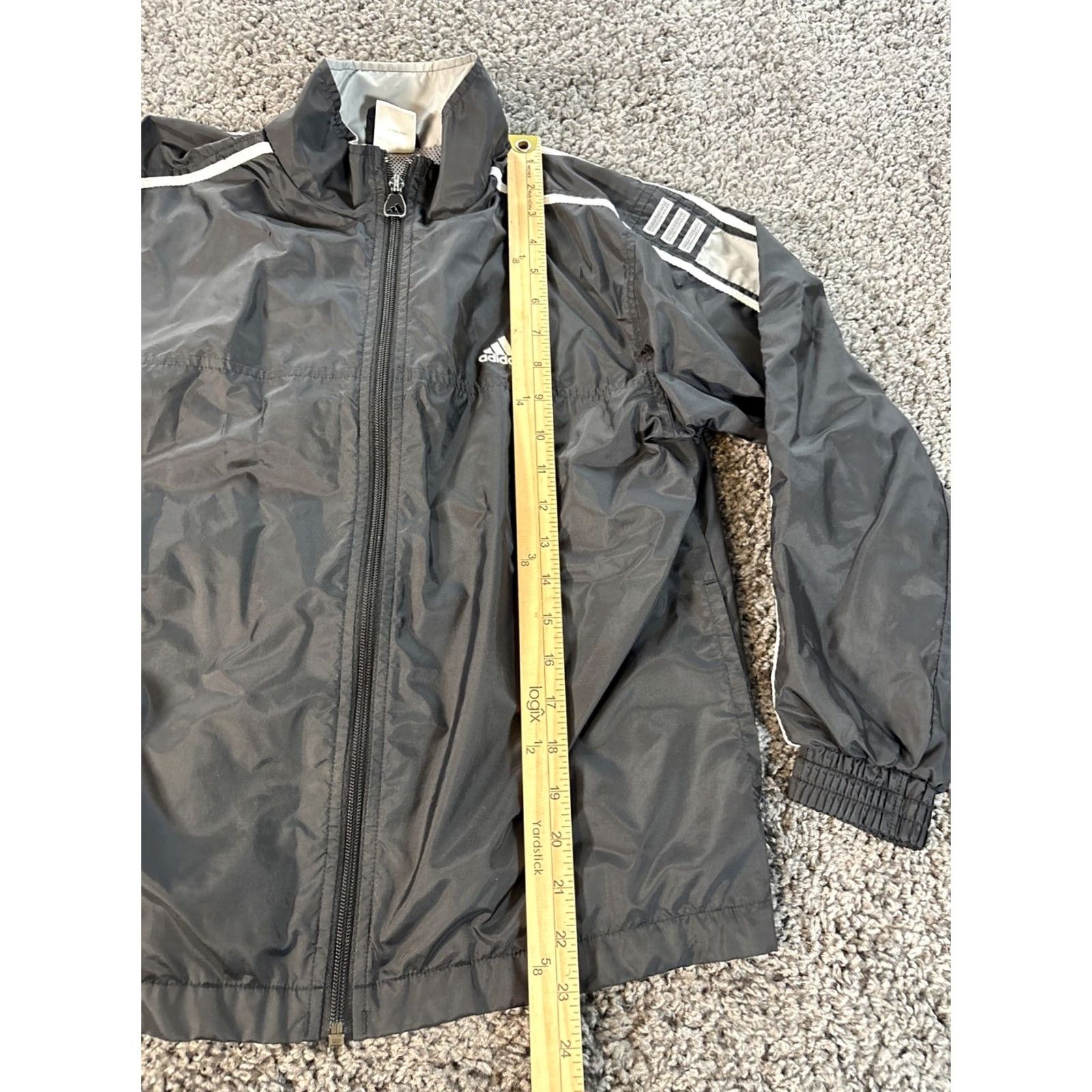 Adidas VINTAGE adidas Track Jacket Womens Medium Black Full Zip Windbreaker Y2K Jacket Womens M Black Track Jacket Windbreaker Adidas Full Zip Vintage Size M / US 6-8 / IT 42-44 - 2 Thumbnail
