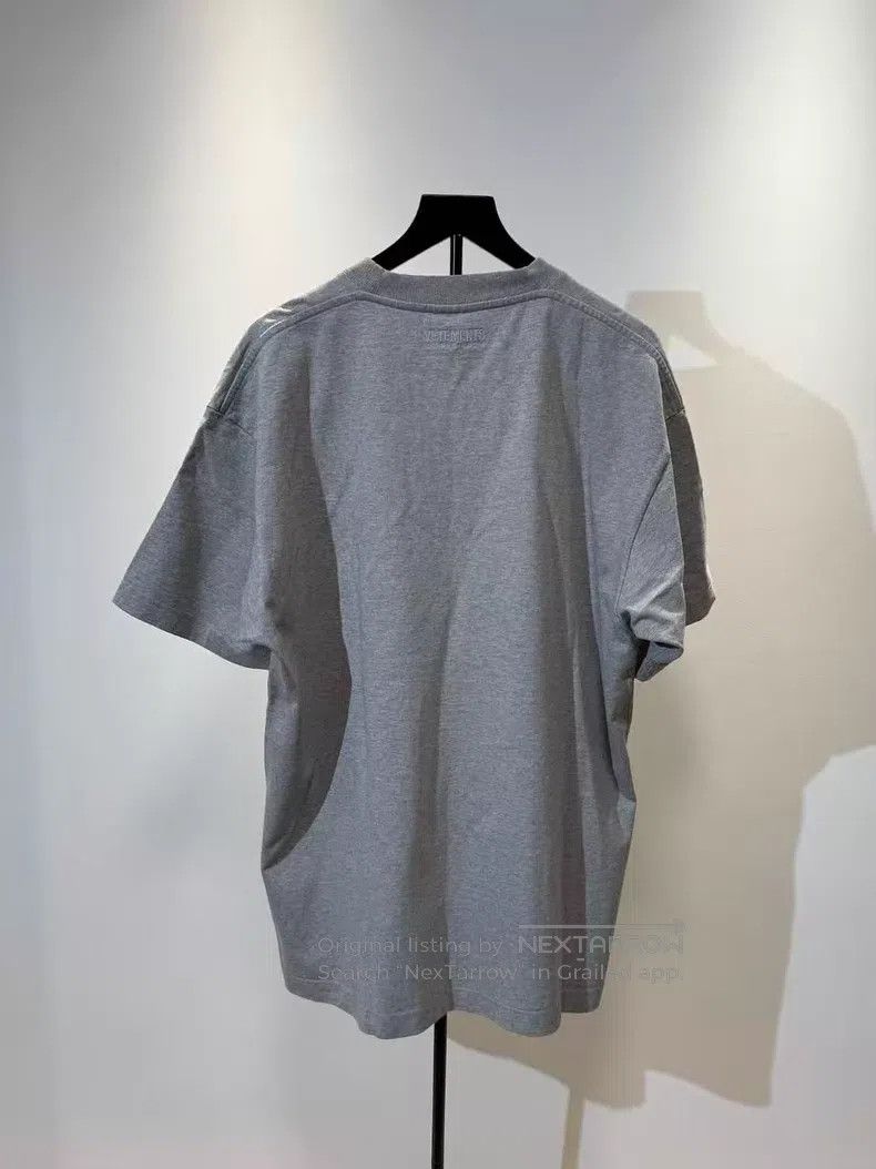 Vetements VETEMENTS Grey Embroidered Logo Short Sleeve T-Shirt Size US S / EU 44-46 / 1 - 2 Thumbnail