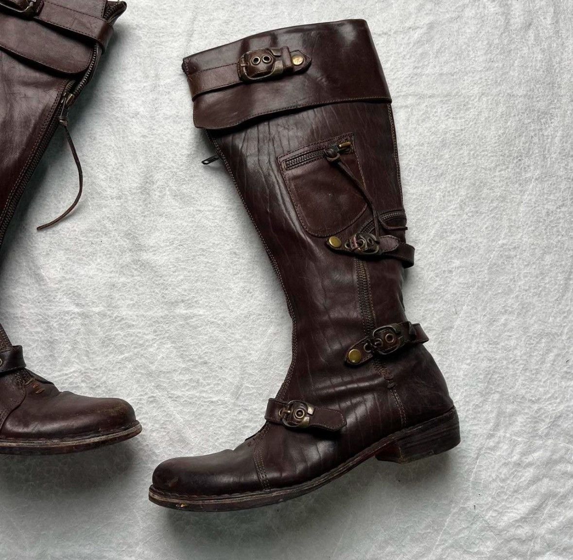 Vintage Vintage High Boots Moto Biker Size US 10 / IT 40 - 2 Thumbnail