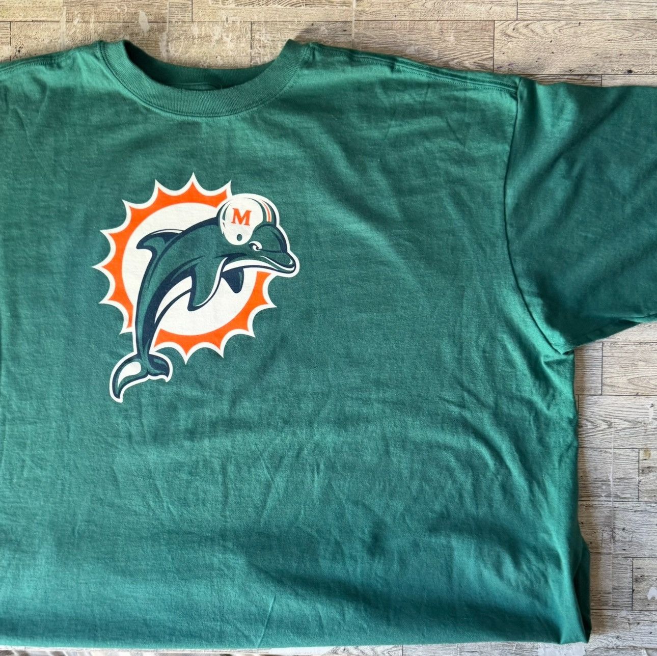 Reebok × Vintage Vintage, Reebok X Miami Dolphin, Unisex Logo T-shirt Size US XXL / EU 58 / 5 - 4 Thumbnail