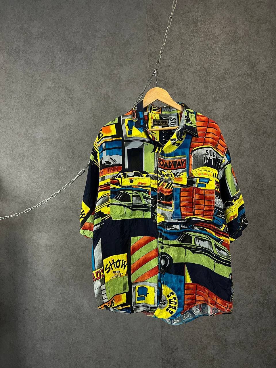 Vintage Crazy Hawaiian art vintage silk shirt Size US XL / EU 56 / 4 - 1 Thumbnail