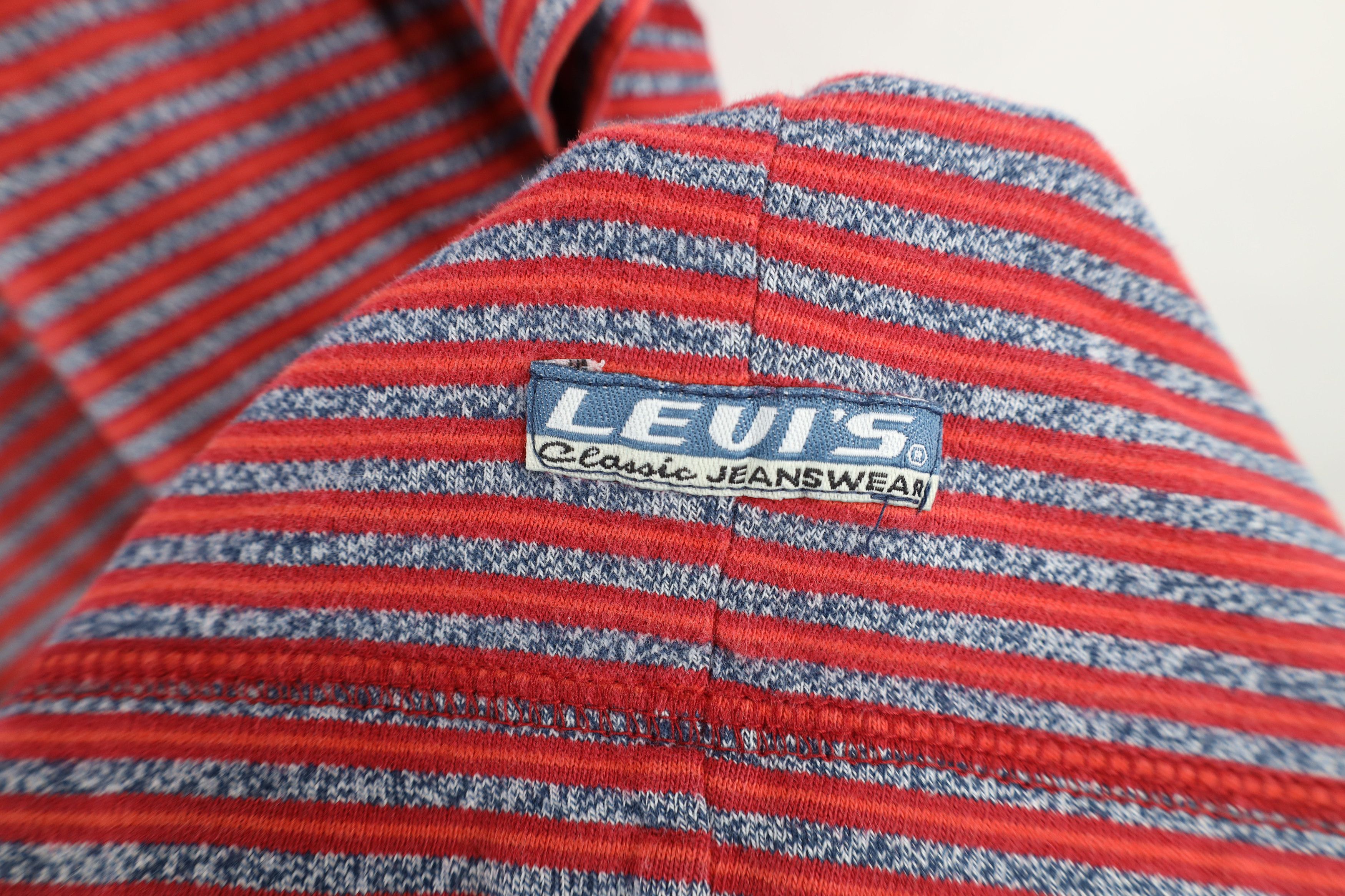 Levi's Vintage 90s Levis Baggy Fit Short Sleeve Henley T-Shirt Size US XL / EU 56 / 4 - 4 Thumbnail