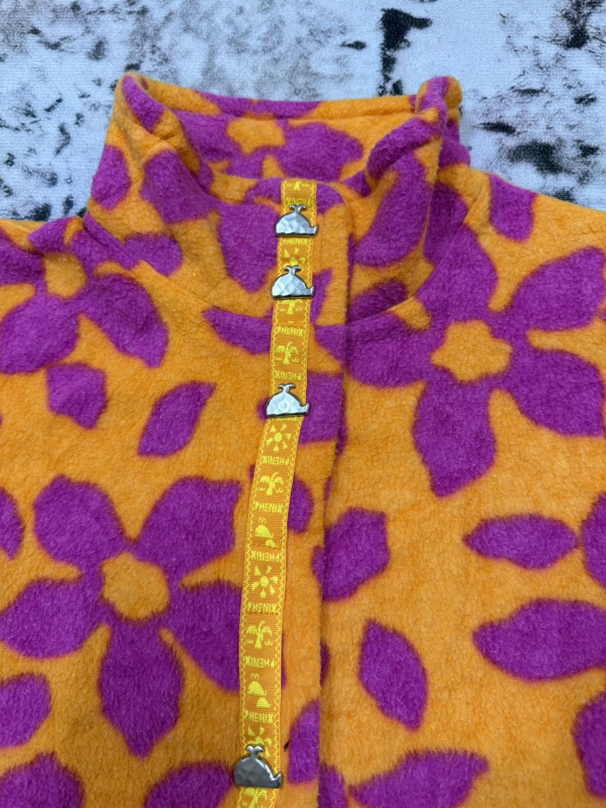 Phenix Vintage 90s Phenix All Over Print Fleece Jacket Button Snap Size US L / EU 52-54 / 3 - 5 Thumbnail