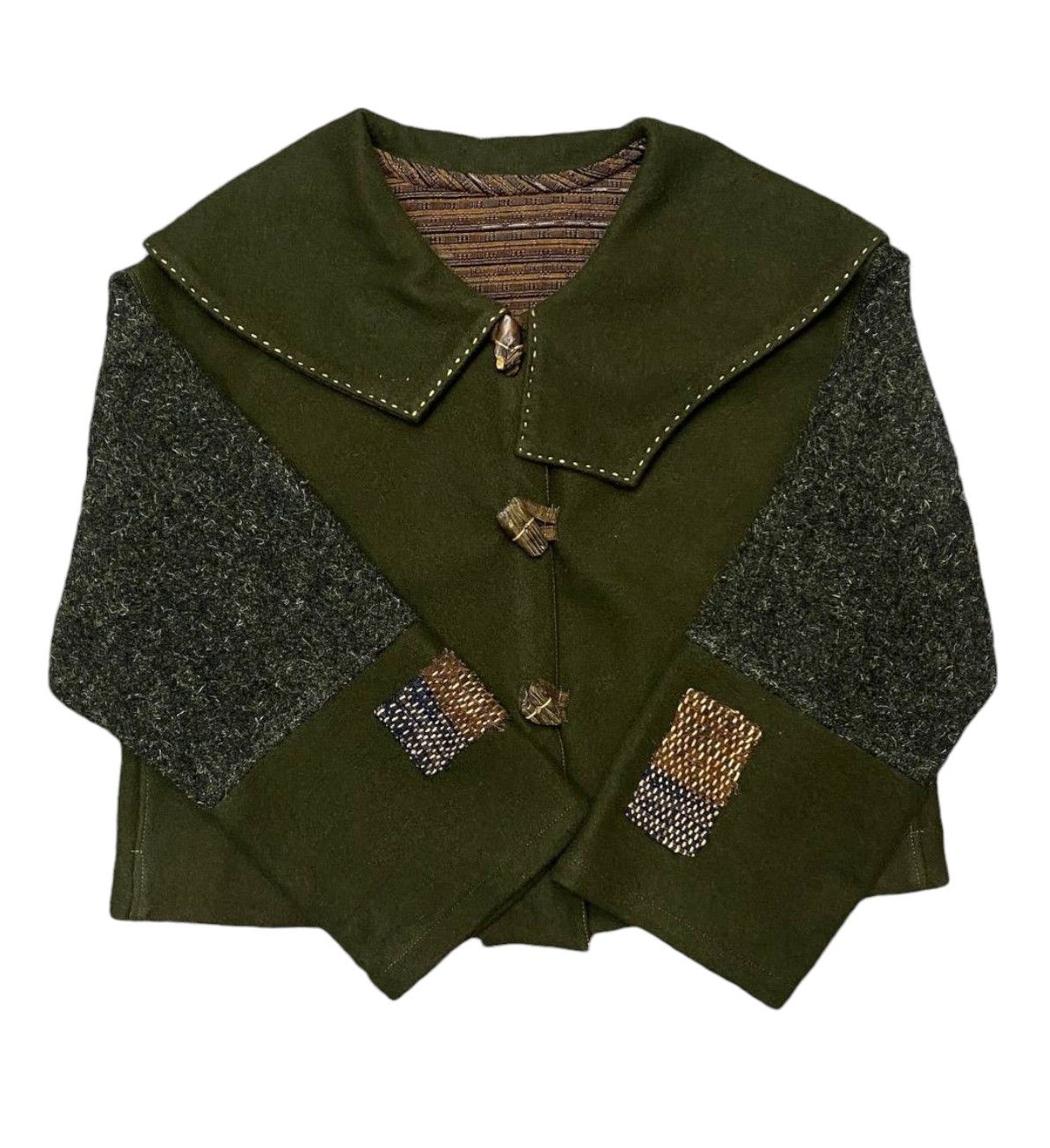 Japanese Brand ARCHIVE JAPANESE NO BRAND NO NAME CROP WOOL JACKET Size US M / EU 48-50 / 2 - 11 Thumbnail