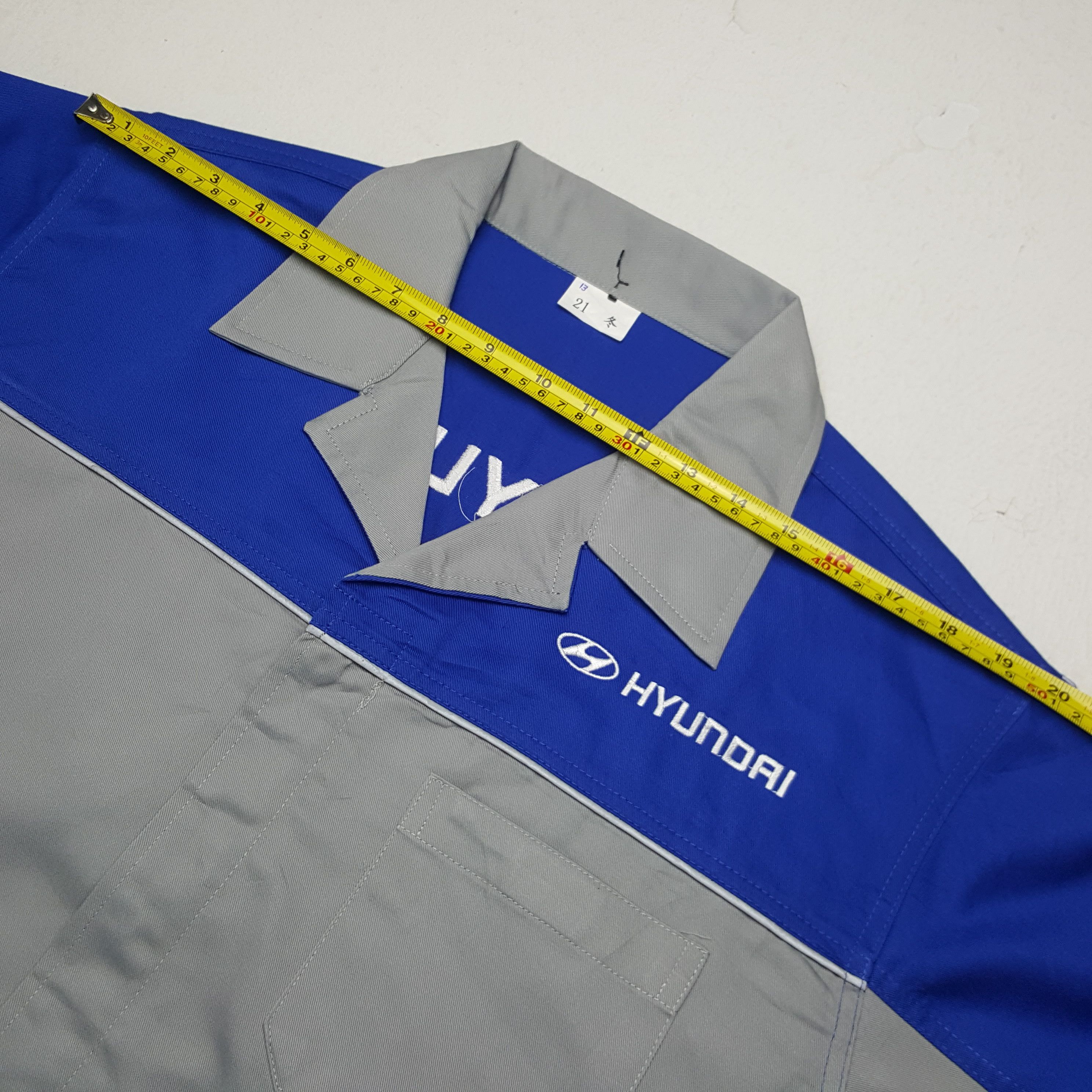 Japanese Brand × Vintage Vintage Hyundai Embroidery Worker Uniform Jacket Size US L / EU 52-54 / 3 - 6 Thumbnail