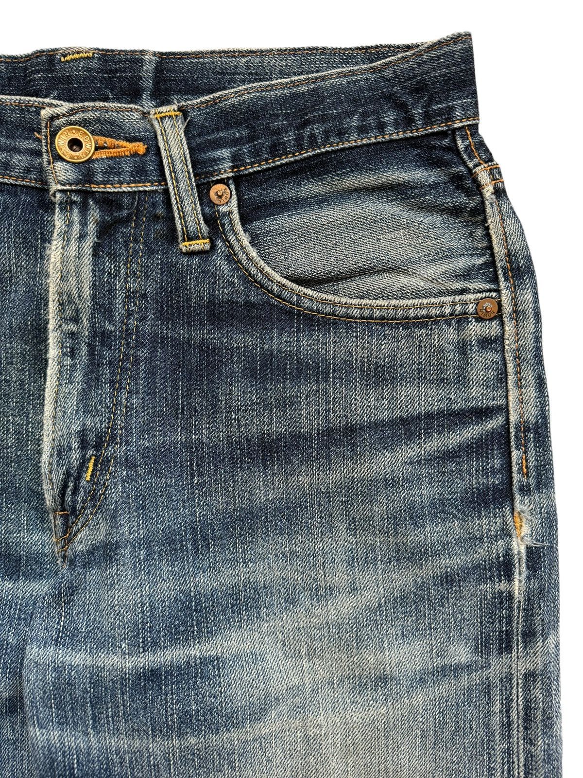 Edwin Vintage Edwin 505zx Distressed Selvedge Jeans Size US 28 / EU 44 - 3 Thumbnail