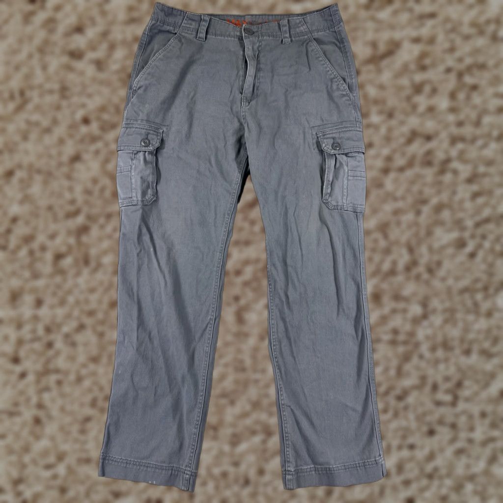 Wrangler Wrangler Pants Mens 32 Blue Cargo Cotton Blend Twill 5-Pocket Relaxed Straight Utility Workwear Cargo Pants Size US 32 / EU 48 - 1 Thumbnail
