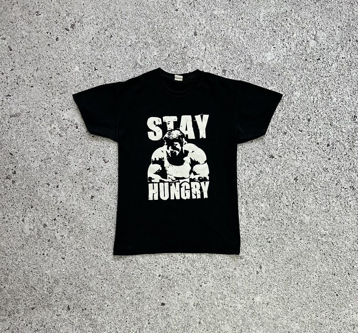 Vintage Vintage Humor Stay Hungry T-Shirt Y2 HYPE ART RETRO Size US M / EU 48-50 / 2 - 1 Thumbnail