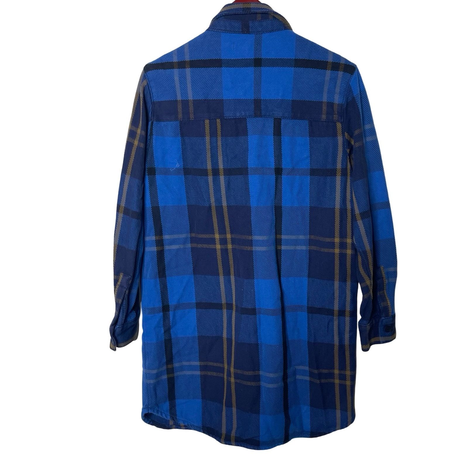 Outerknown Outerknown Blanket Shirt Dress M Blue Plaid Size M / US 6-8 / IT 42-44 - 3 Thumbnail