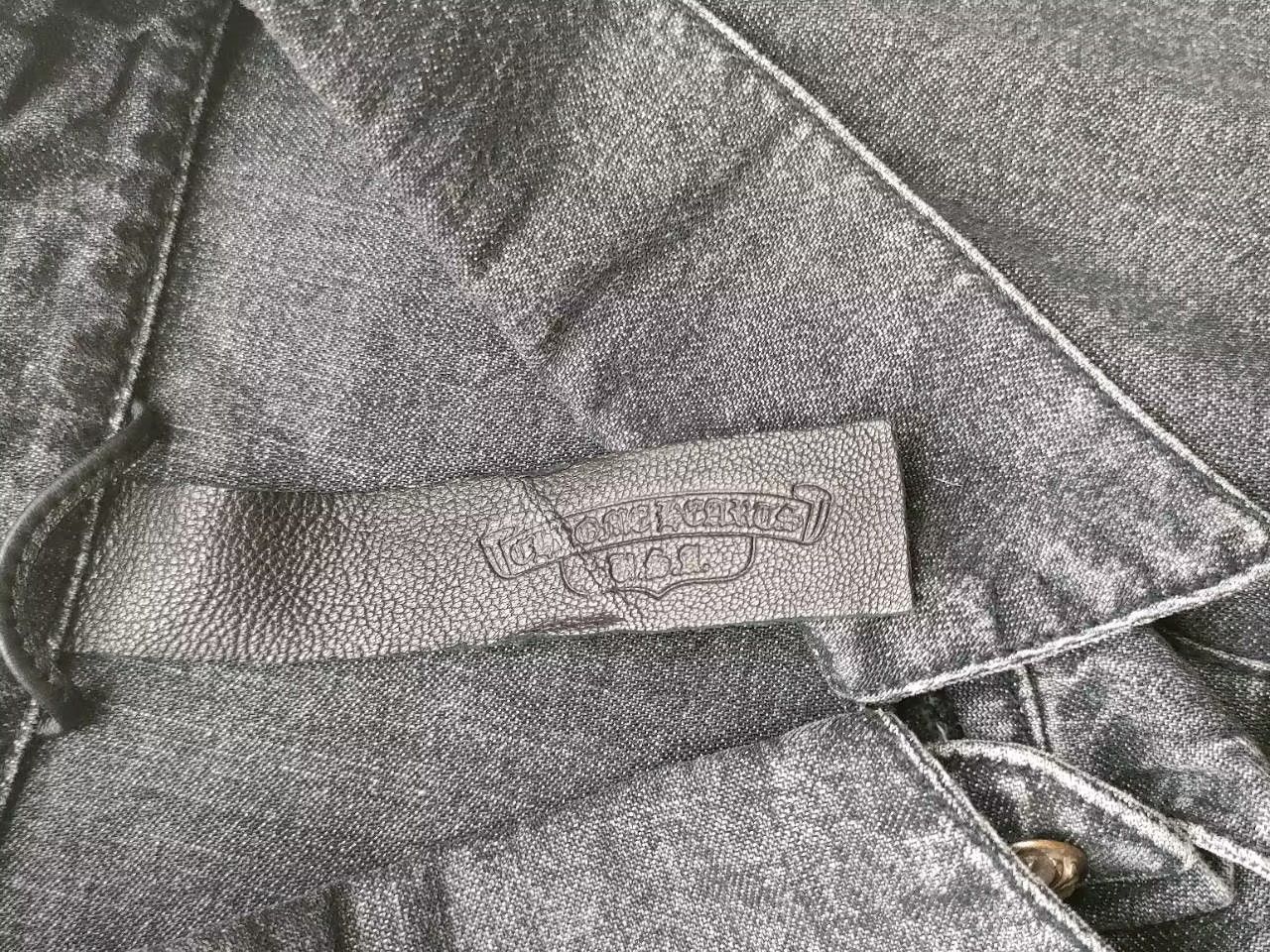 Chrome Hearts Chrome Hearts LOOSE END Cross Patch Washed Grey Denim Shirt Size US XXL / EU 58 / 5 - 3 Thumbnail