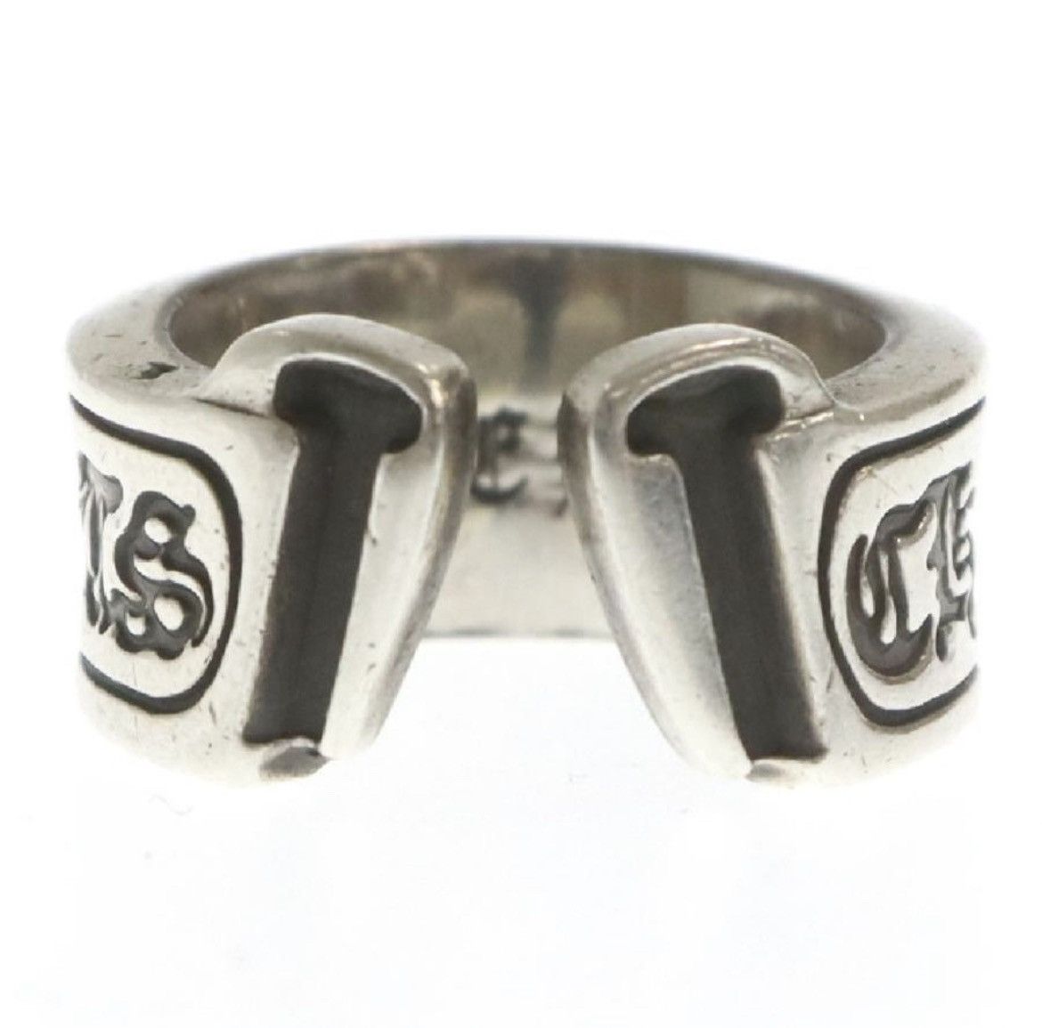 Chrome Hearts Chrome Hearts large SCROLL LABEL ring Size ONE SIZE - 2 Thumbnail