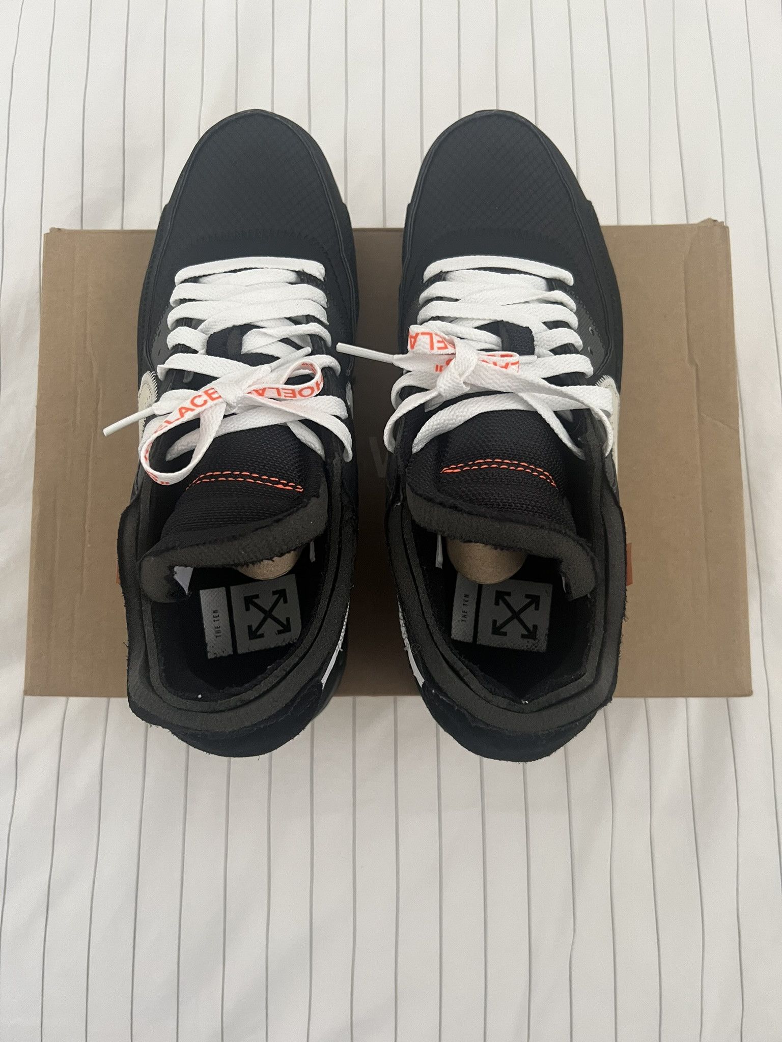 Nike × Off-White Off-White Nike Air Max 90 Black Size US 9 / EU 42 - 4 Thumbnail