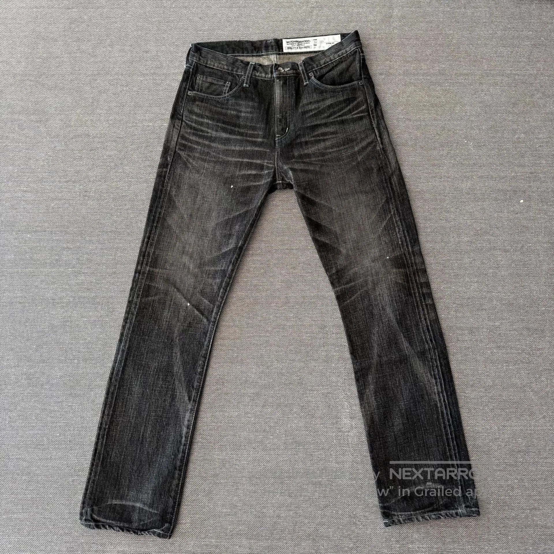 Neighborhood Neighborhood 14AW Basic Washed Jeans. Size US 32 / EU 48 - 2 Thumbnail