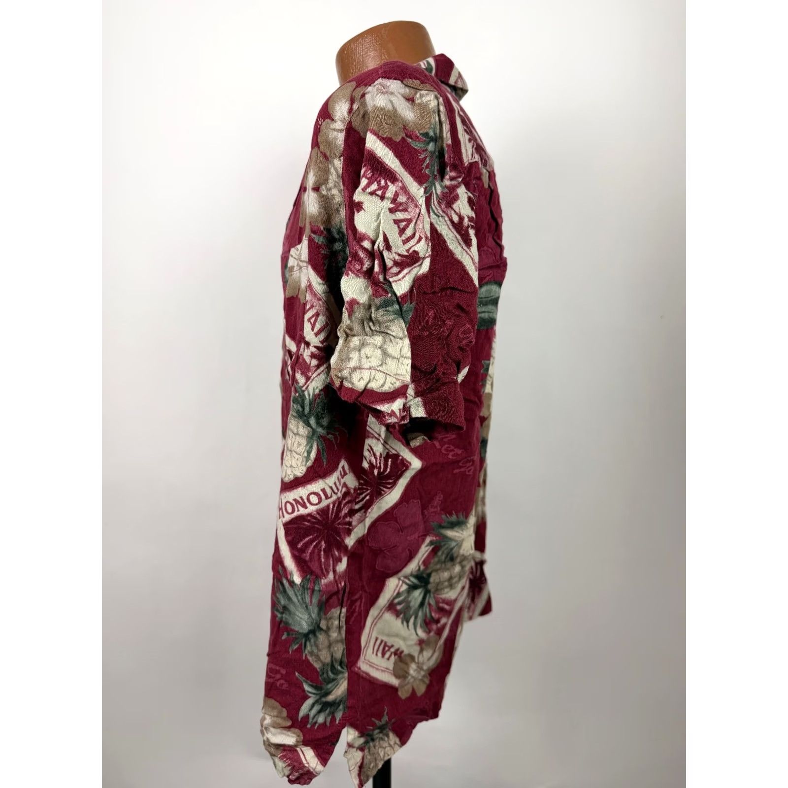 Vintage VINTAGE Caribbean Joe Shirt Men L Hawaiian 90s Red Rayon Floral Travel Short Sleeve Button-Up Tropics Beach Pockets Mens Size US L / EU 52-54 / 3 - 7 Thumbnail