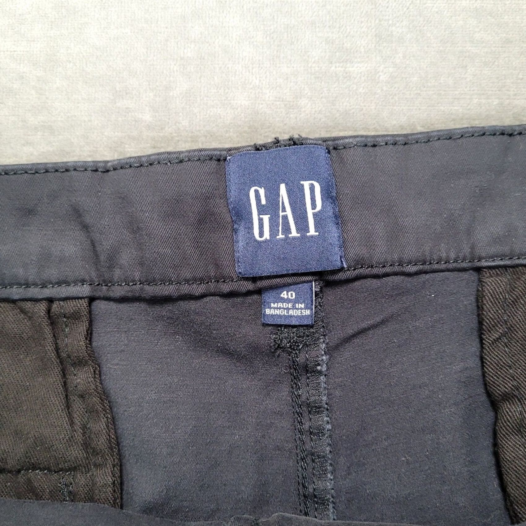 Gap Gap Y2K Mens Chino Shorts Navy Blue Flat Front Size 40 New Old Stock Size US 40 / EU 56 - 2 Thumbnail