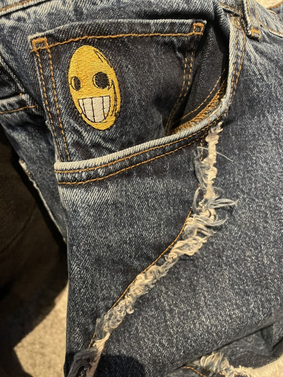 Derschutze ”Faces” denim raw edged blue Size US 34 / EU 50 - 4 Thumbnail