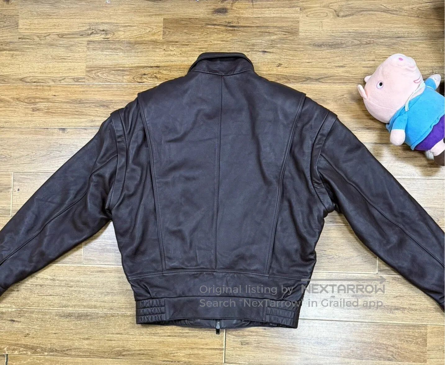 Ma+ Removable Sleeve Black Leather Jacket. Size US M / EU 48-50 / 2 - 2 Thumbnail