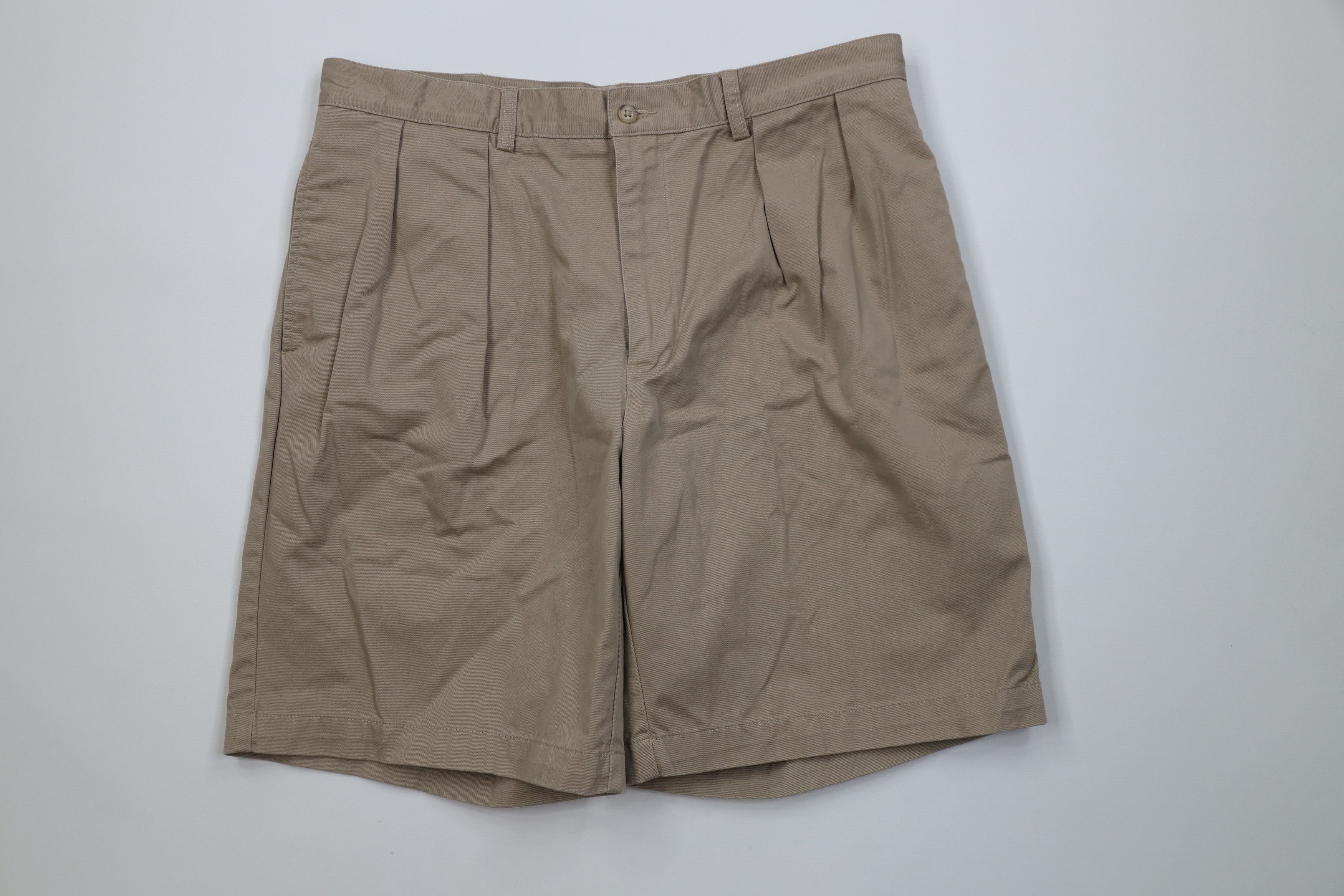 Polo Ralph Lauren Vintage 90s Ralph Lauren Above Knee Chino Shorts Beige Size US 36 / EU 52 - 1 Thumbnail