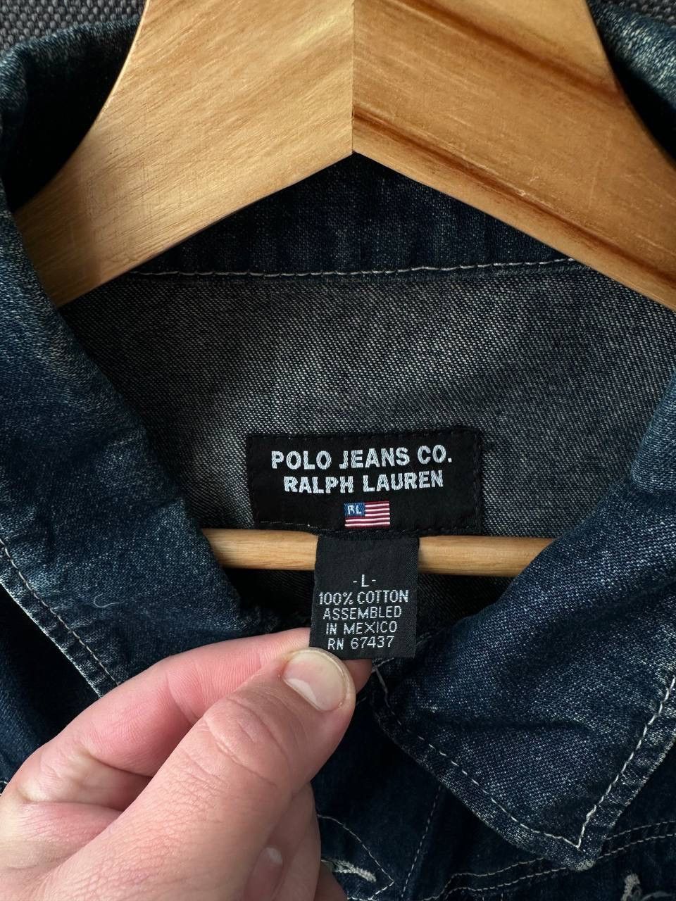 Polo Ralph Lauren × Vintage Vintage Polo Jeans Company PRL Denim Faded Pocket Jacket Size US L / EU 52-54 / 3 - 10 Thumbnail