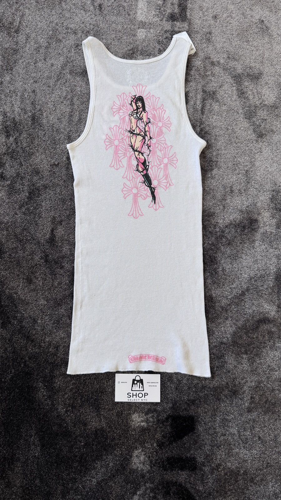 Chrome Hearts BRAND NEW CHROME HEARTS DEADLY DOLL TANK TOP WHITE Size US M / EU 48-50 / 2 - 2 Thumbnail