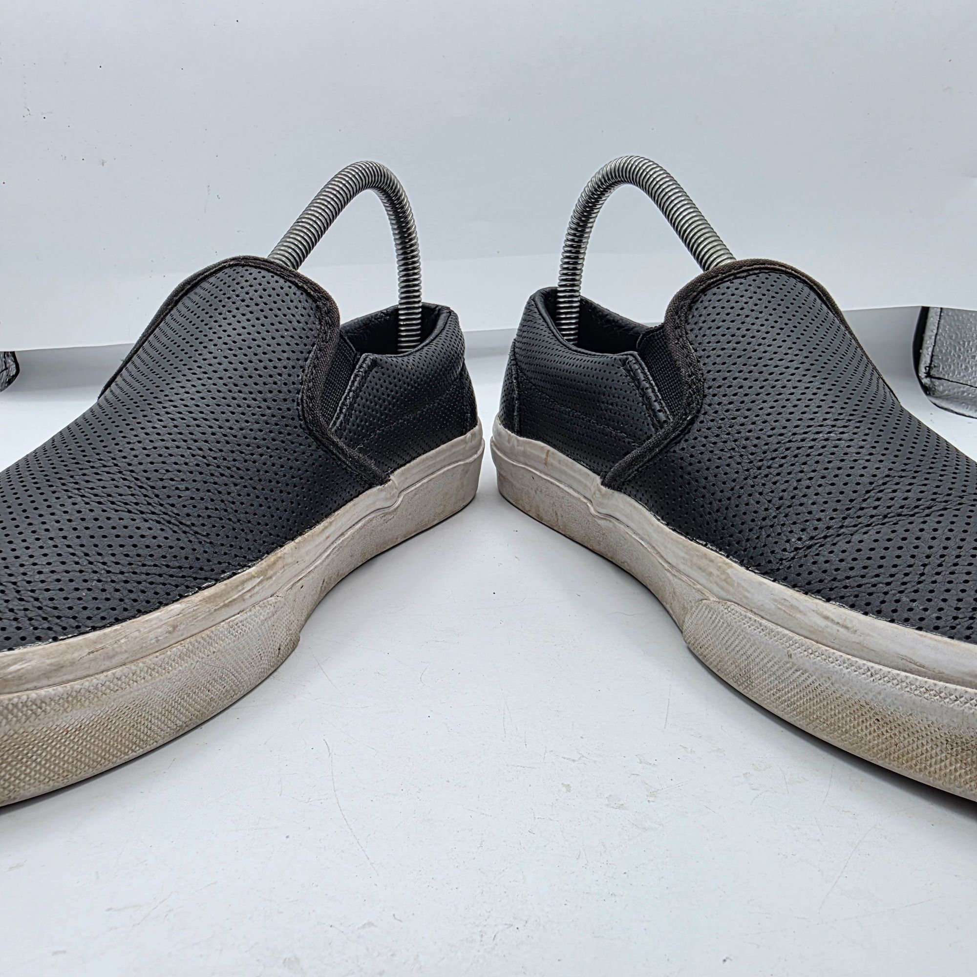 Vans Vans Classic Slip On Womens Size 7.5 Black Perforated Casual Size US 7.5 / IT 37.5 - 3 Thumbnail
