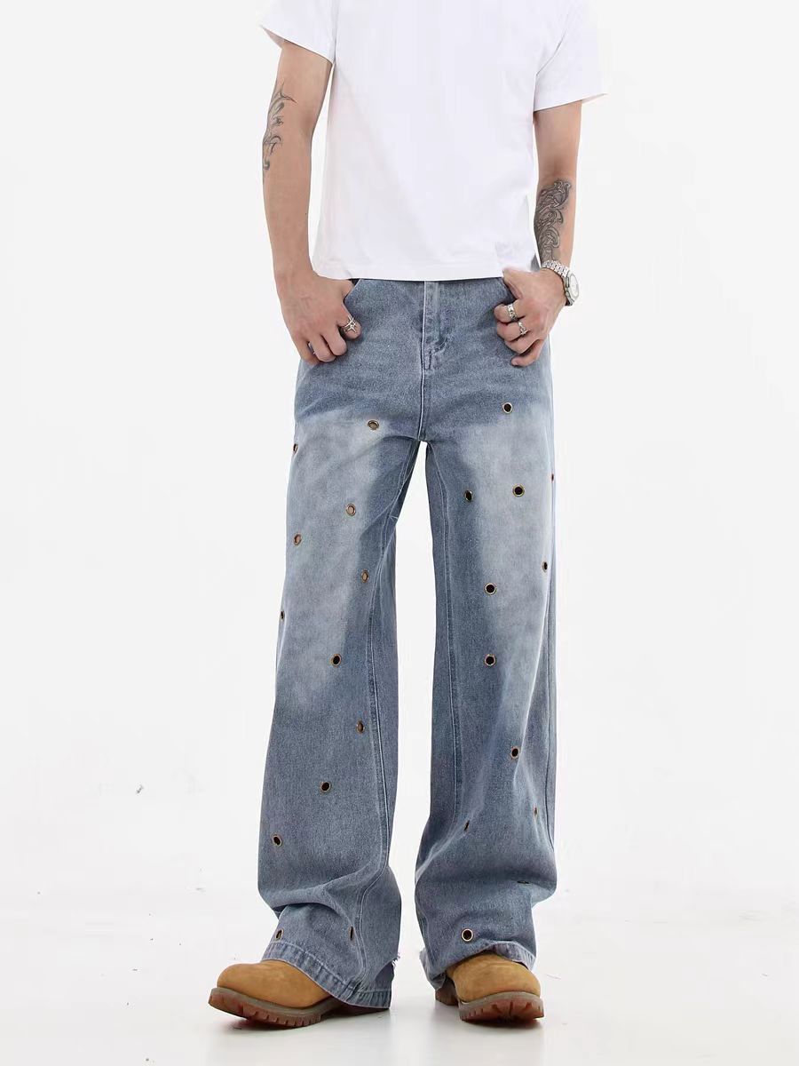 Vintage High Street Hip Hop Loose Jeans