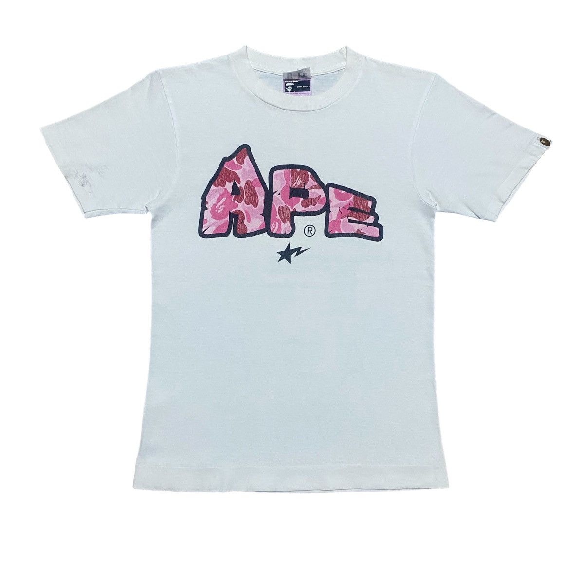 Bape Rare‼️🔥Vintage BAPE Star Camouflage T-Shirt Size US XS / EU 42 / 0 - 1 Thumbnail