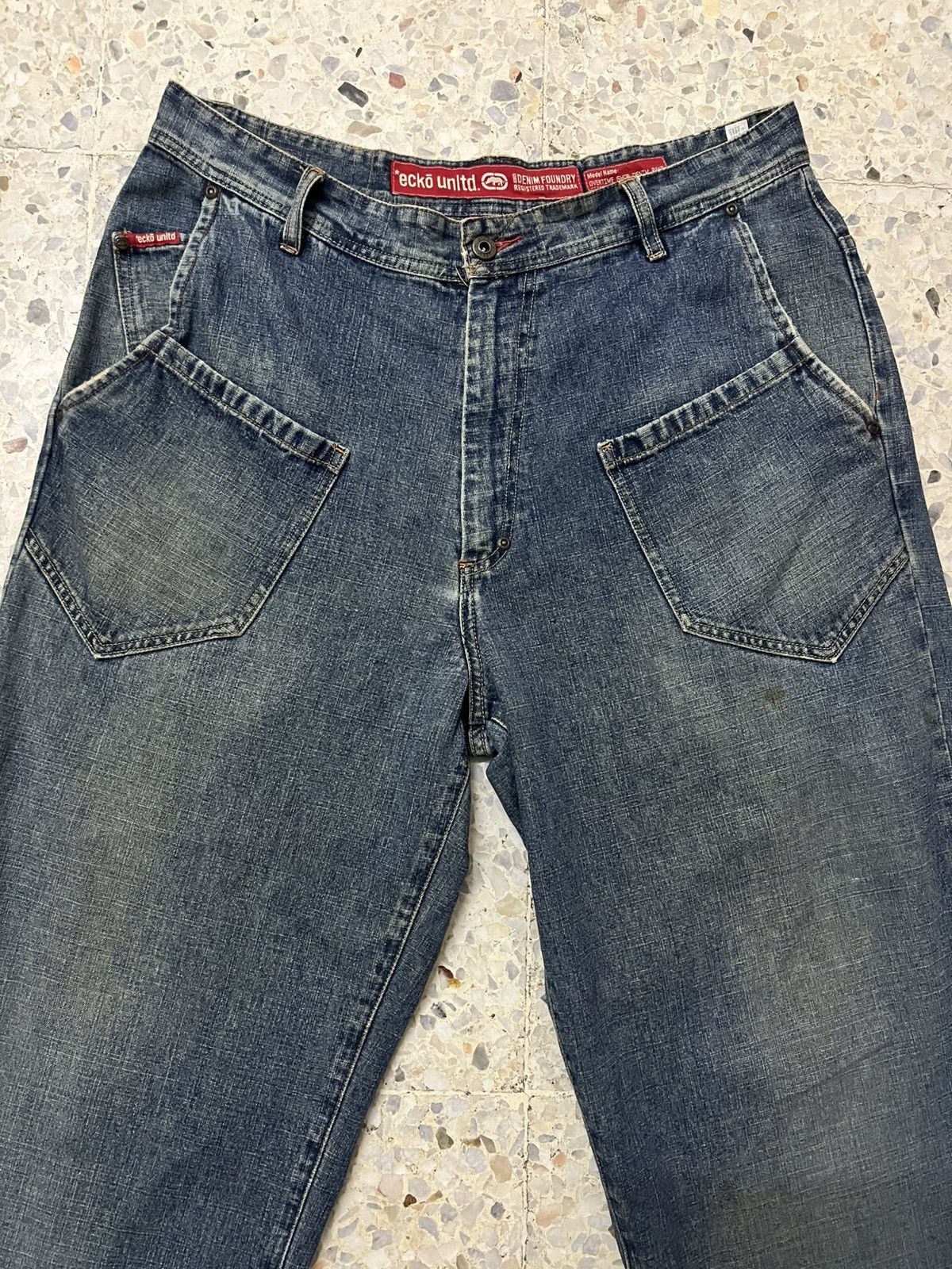 Vintage Vintage Ecko Unltd denim foundry baggy jeans Size US 34 / EU 50 - 2 Thumbnail