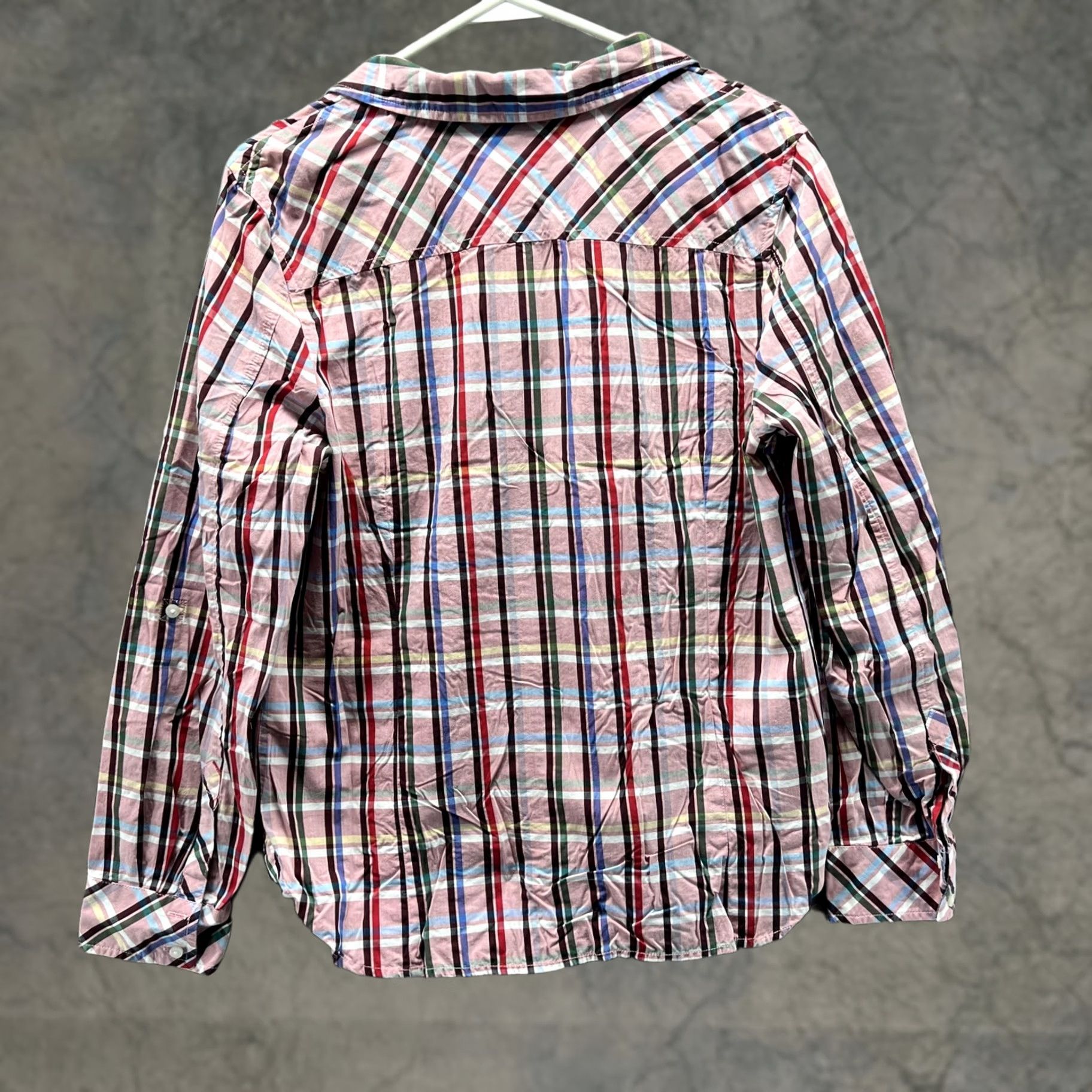 Tommy Hilfiger Tommy Hilfiger Shirt Womens Large Plaid Button Front Long Sleeve Lightweight Multicolor Size L / US 10 / IT 46 - 1 Thumbnail
