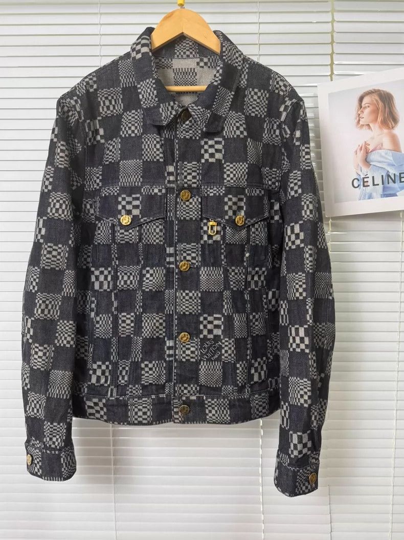 Louis Vuitton Louis Vuitton Checkerboard denim jacket Size US M / EU 48-50 / 2 - 1 Thumbnail
