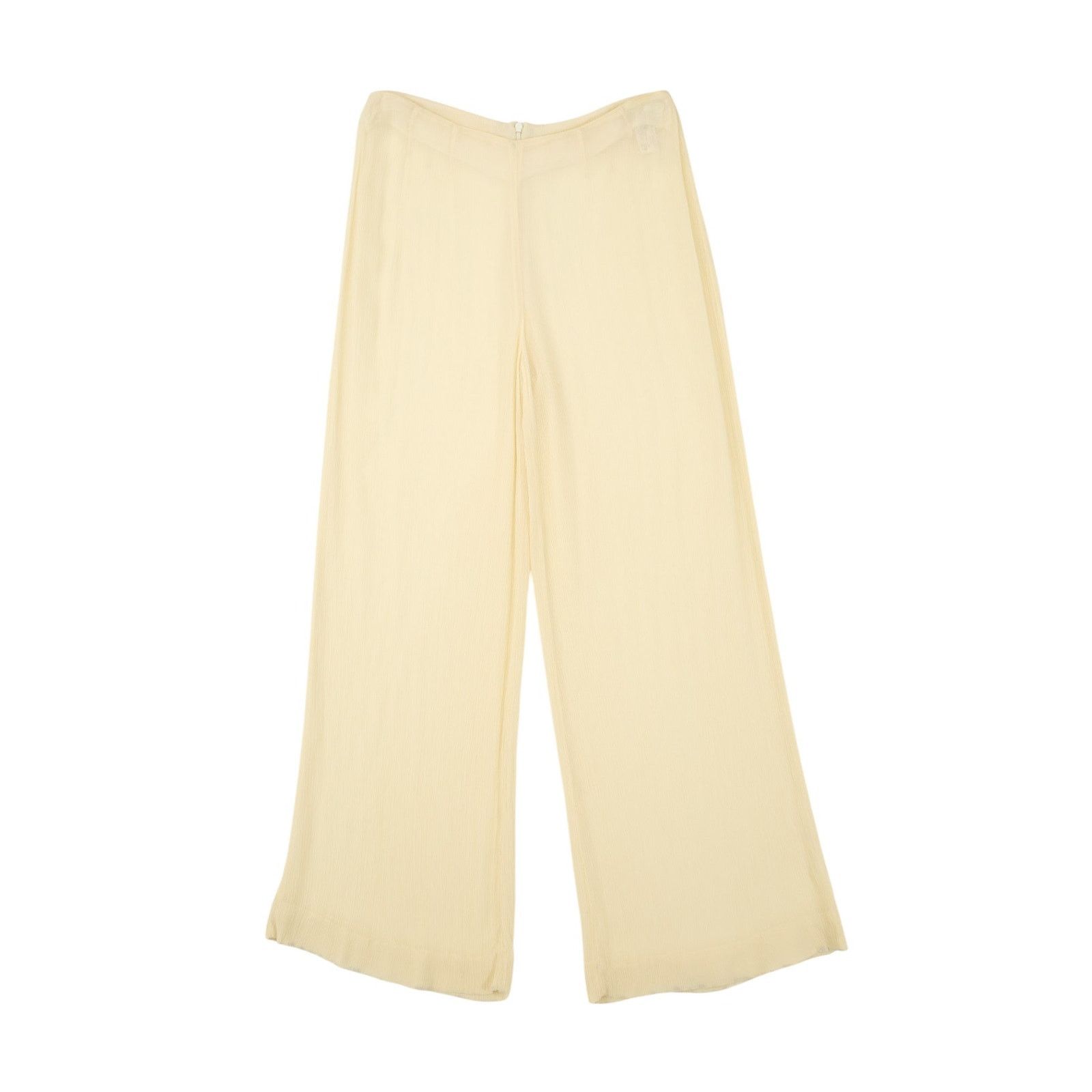 Dolce & Gabbana White See Through Viscose Trousers Size 28" / US 6 / IT 42 - 2 Thumbnail
