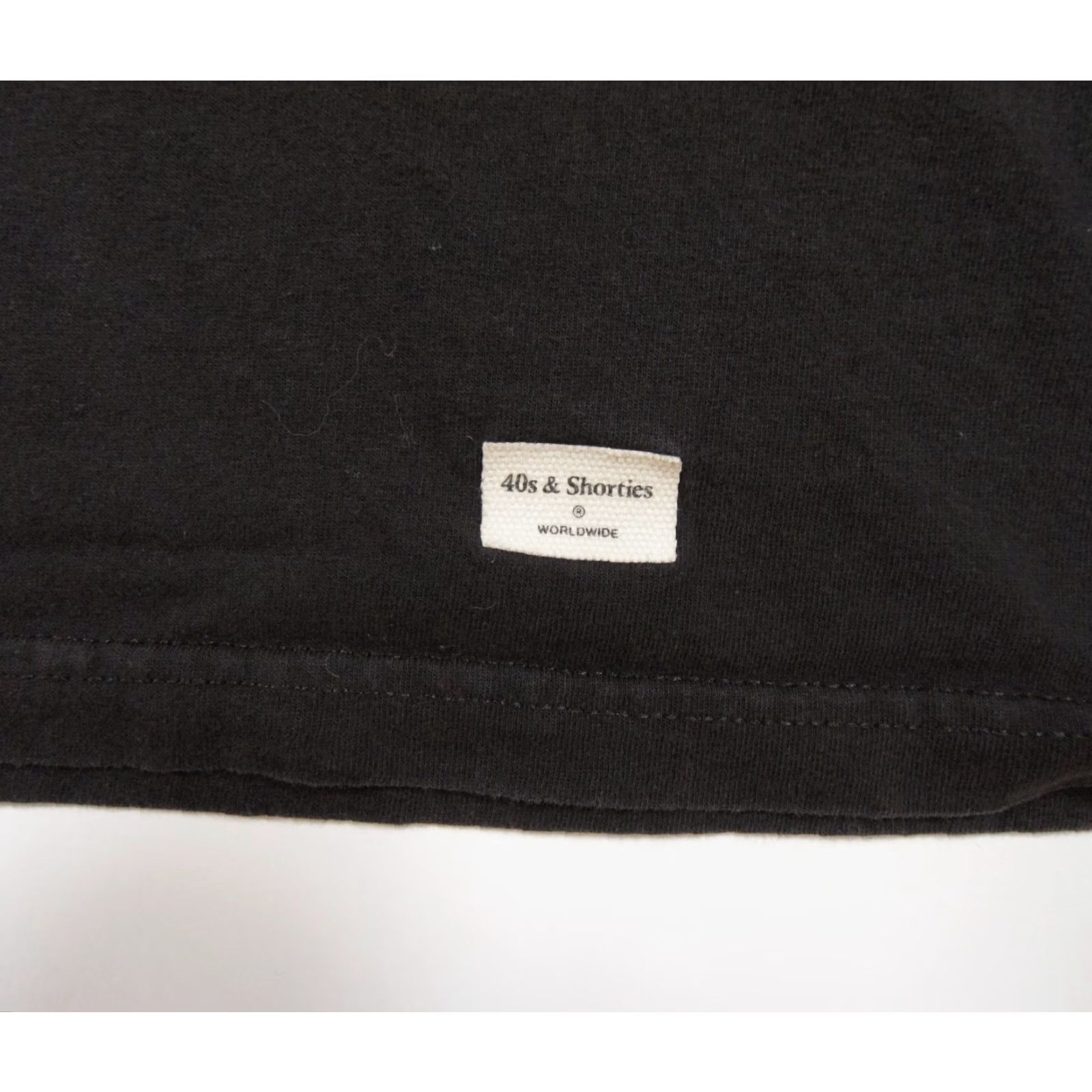 Vintage VINTAGE 40s & Shorties Shirt Mens Large Black Streetwear T-Shirt Skateboard Adult L Black Graphic Tee Mens Size US L / EU 52-54 / 3 - 3 Thumbnail