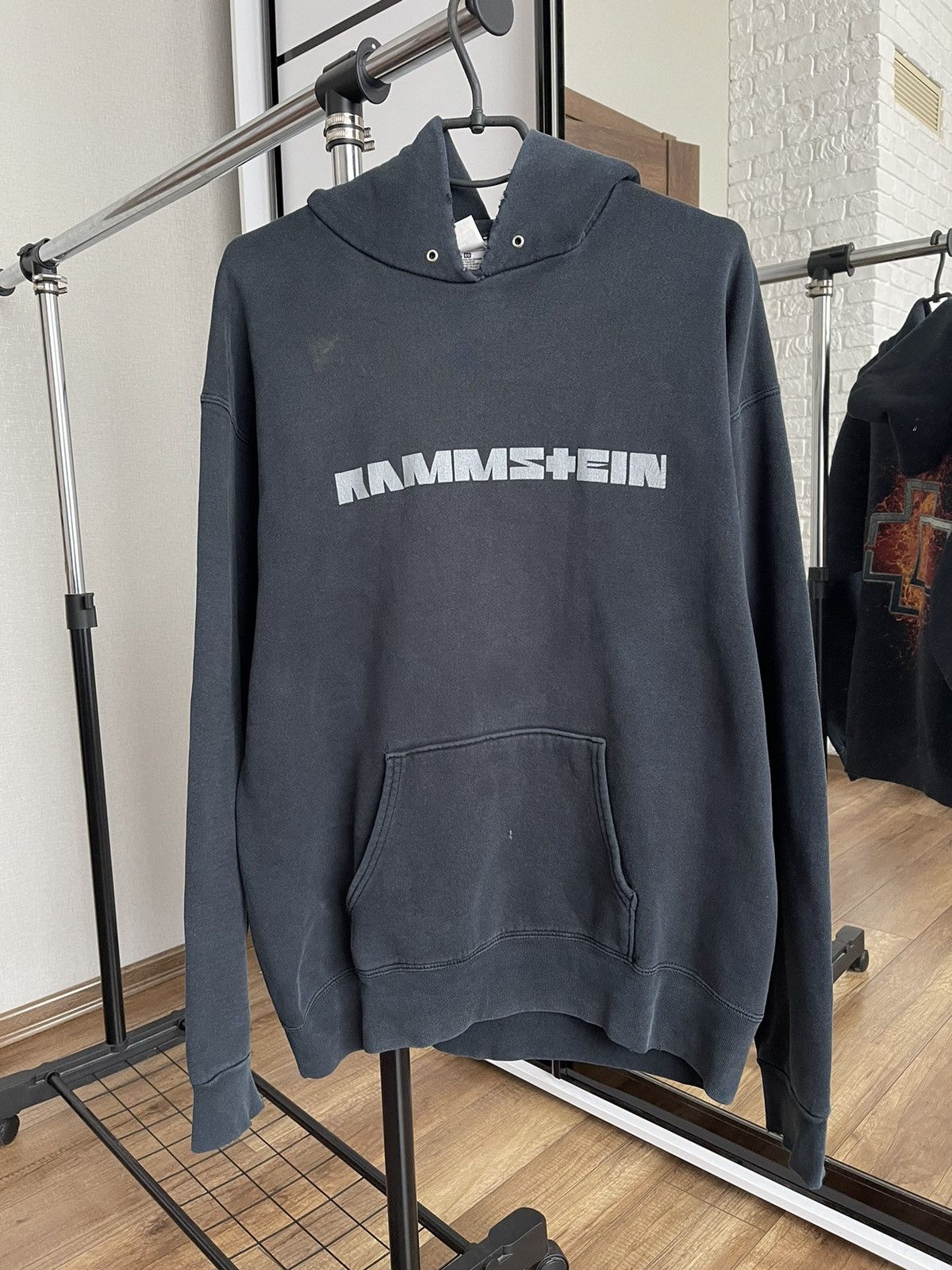 Band Tees Rammstein Vintage Hoodie Pullover 90s Big Logo Size US XL / EU 56 / 4 - 7 Thumbnail