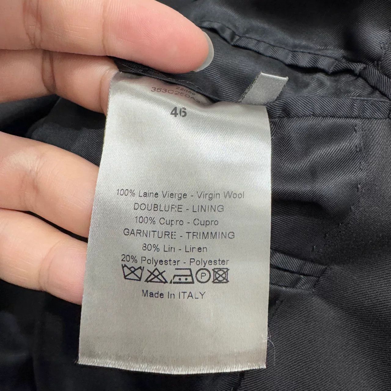 Dior Dior Plain Wool Suit Jacket Size 46. Size US L / EU 52-54 / 3 - 3 Thumbnail