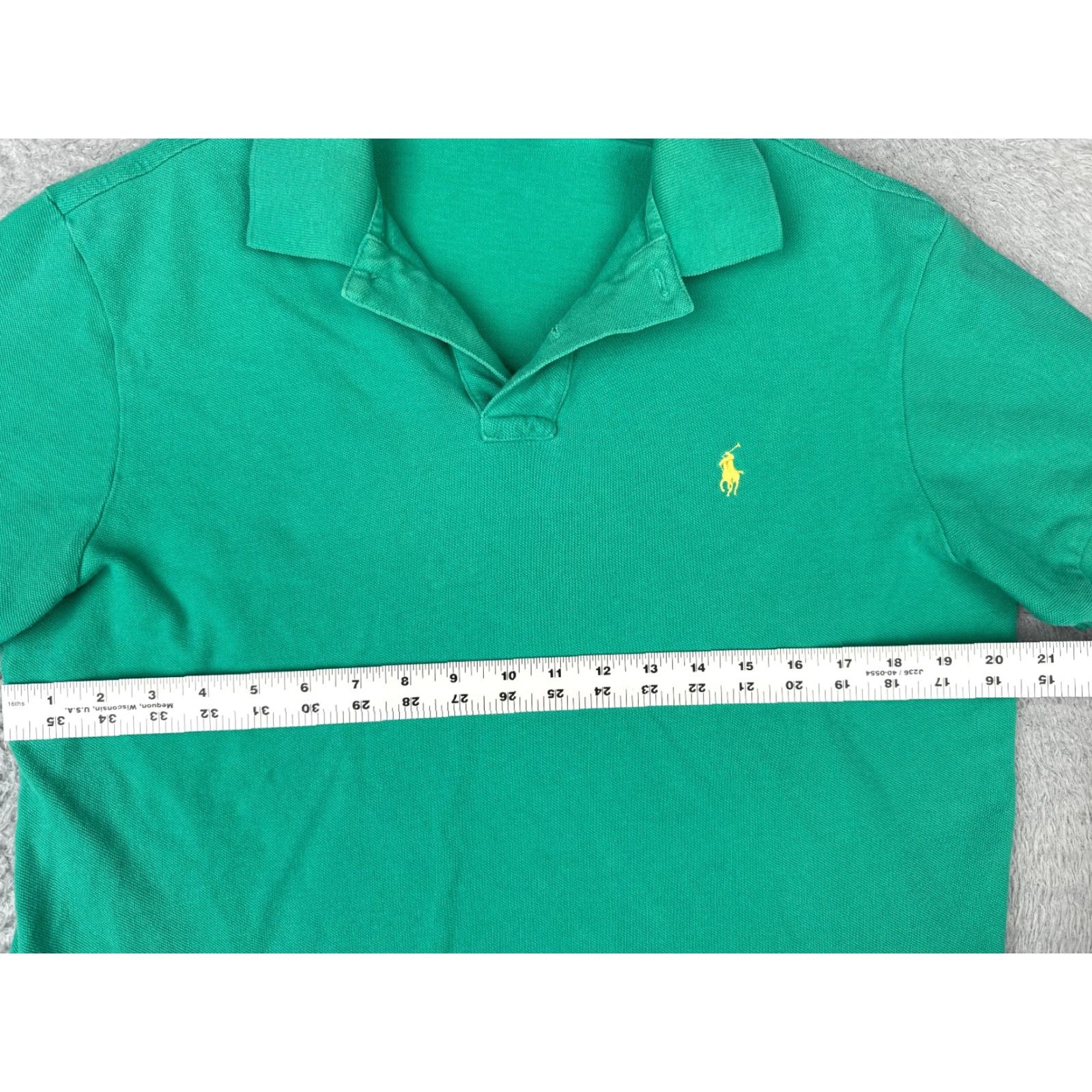 Ralph Lauren VINTAGE Polo Ralph Lauren Shirt Men Large Green 100% Cotton Custom Fit Pony READ Size US L / EU 52-54 / 3 - 7 Thumbnail
