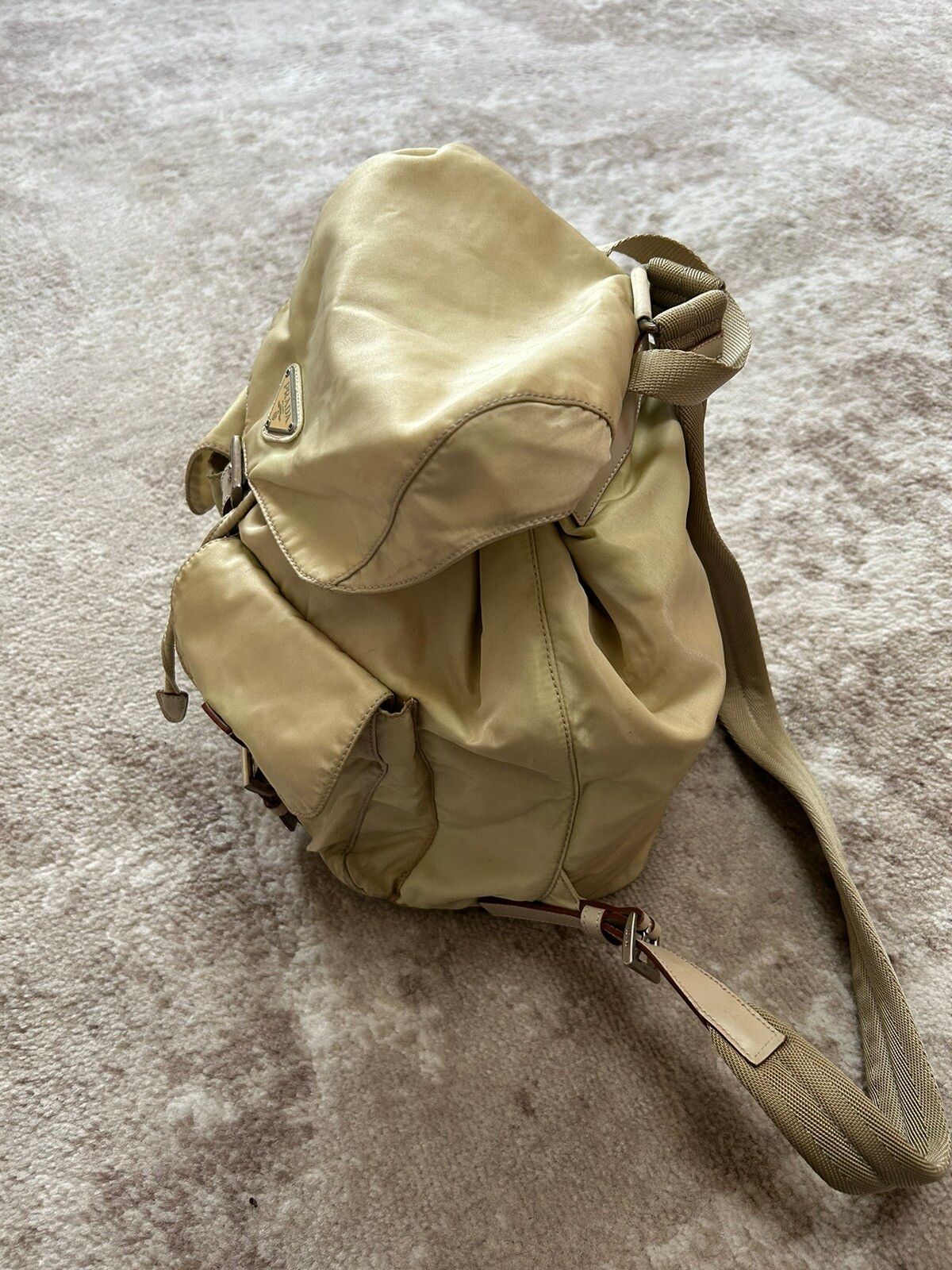 Vintage Late 90s Prada Large Nylon Backpack / Rucksack Size ONE SIZE - 12 Thumbnail