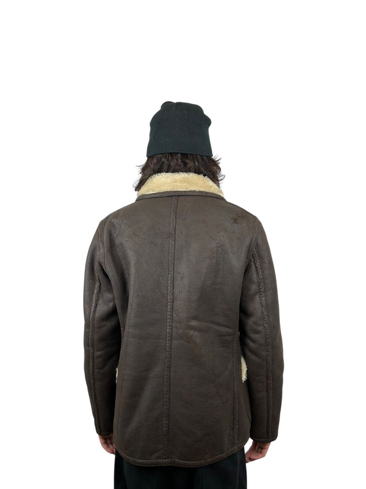 PPFM PPFM Heavy Double Breasted Faux Shearling Naval Jacket (L) Size US L / EU 52-54 / 3 - 4 Thumbnail