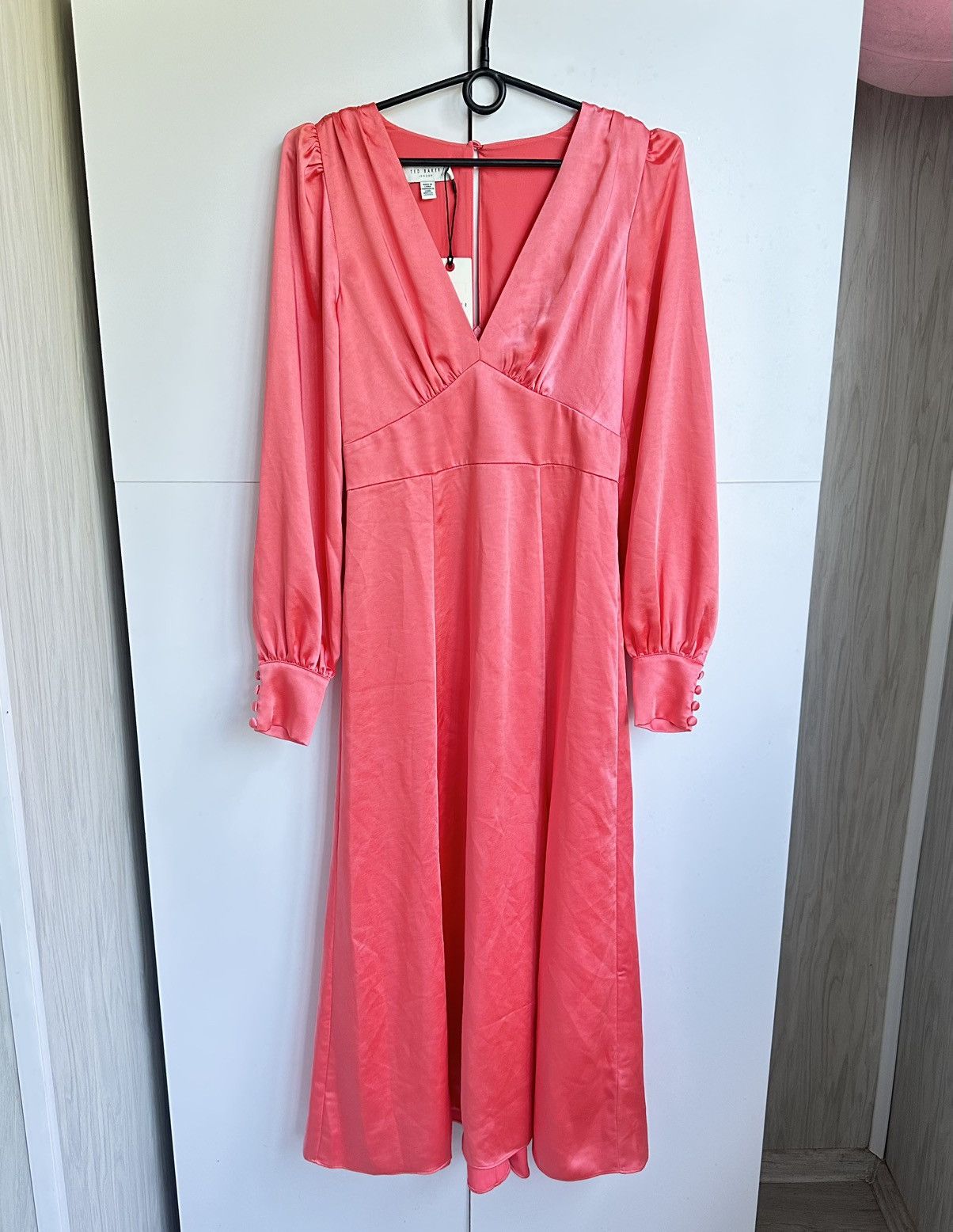 Ted Baker TED BAKER DANIIA WAISTED MIDICORAL DRESS WITH SIZE TB 0/US 4 Size XS / US 0-2 / IT 36-38 - 1 Thumbnail