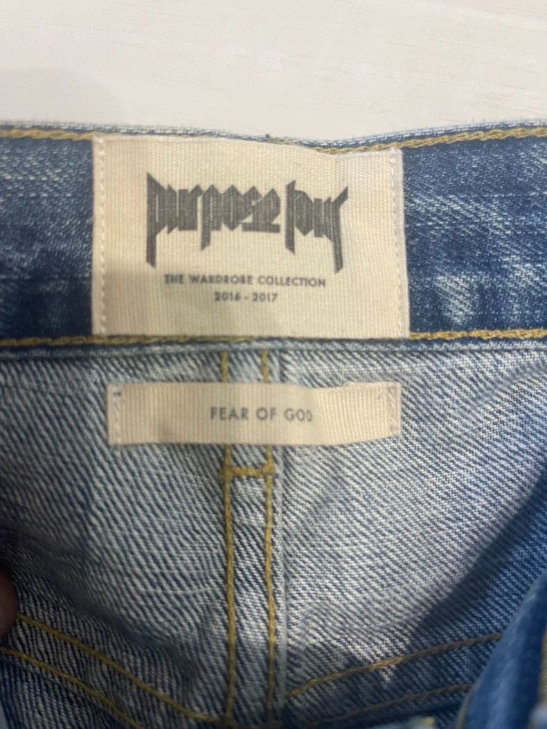Fear of God Fear of God Splashed blue jeans Size US 32 / EU 48 - 3 Thumbnail