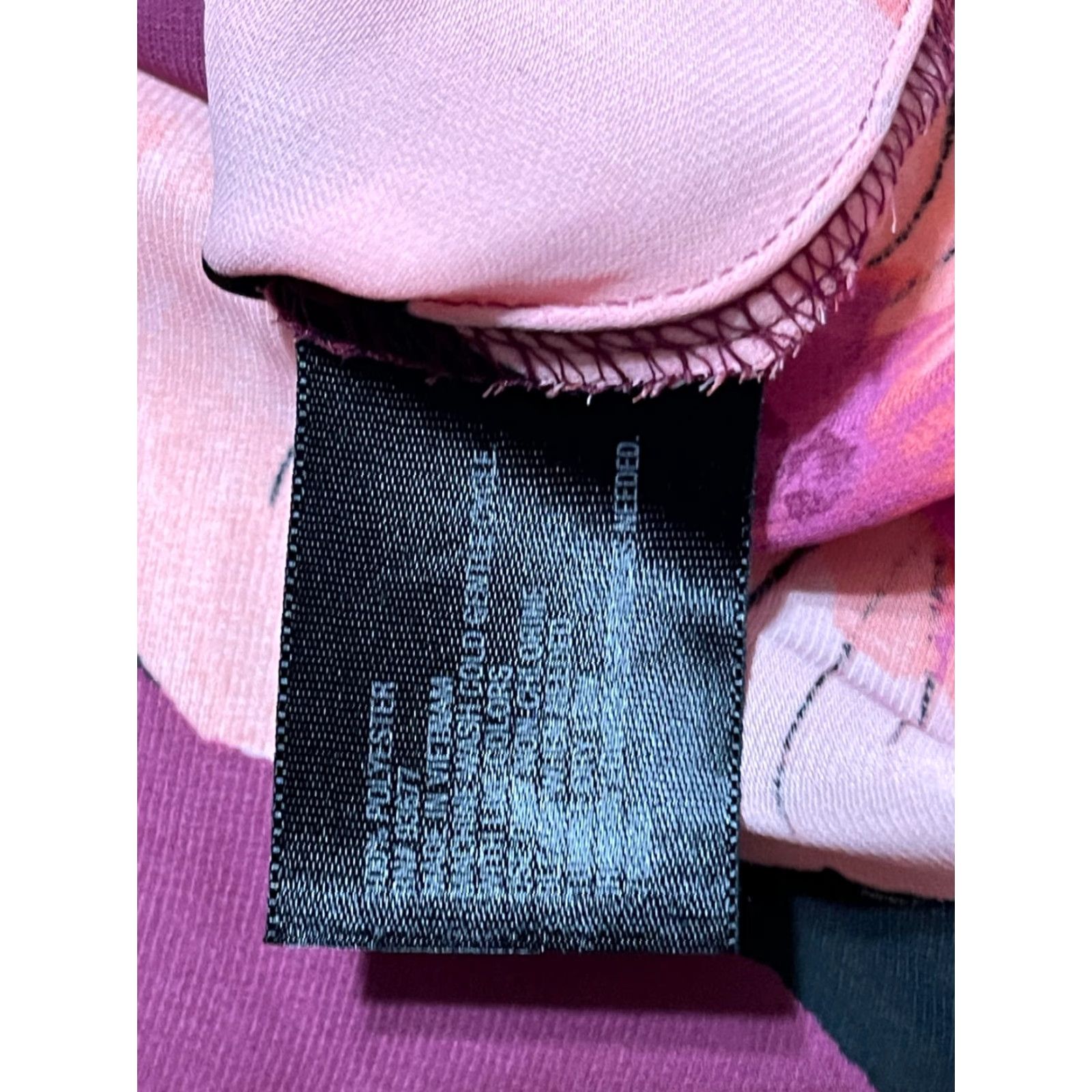 Worthington Worthington Shirt Womens Size L Sleeveless Button Up Purple Pink Geometric Pattern Round Neck Casual Modern Size L / US 10 / IT 46 - 6 Thumbnail
