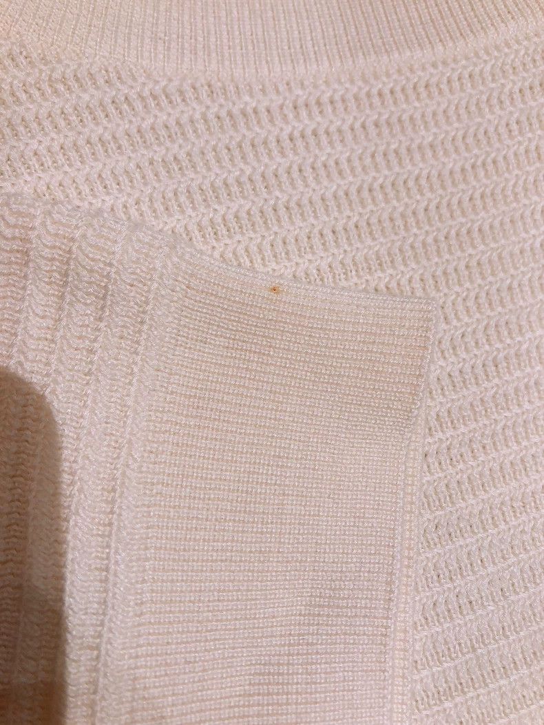 Loro Piana LORO PIANA White silk knitted short sleeve half sleeve T-s Size M / US 6-8 / IT 42-44 - 9 Thumbnail